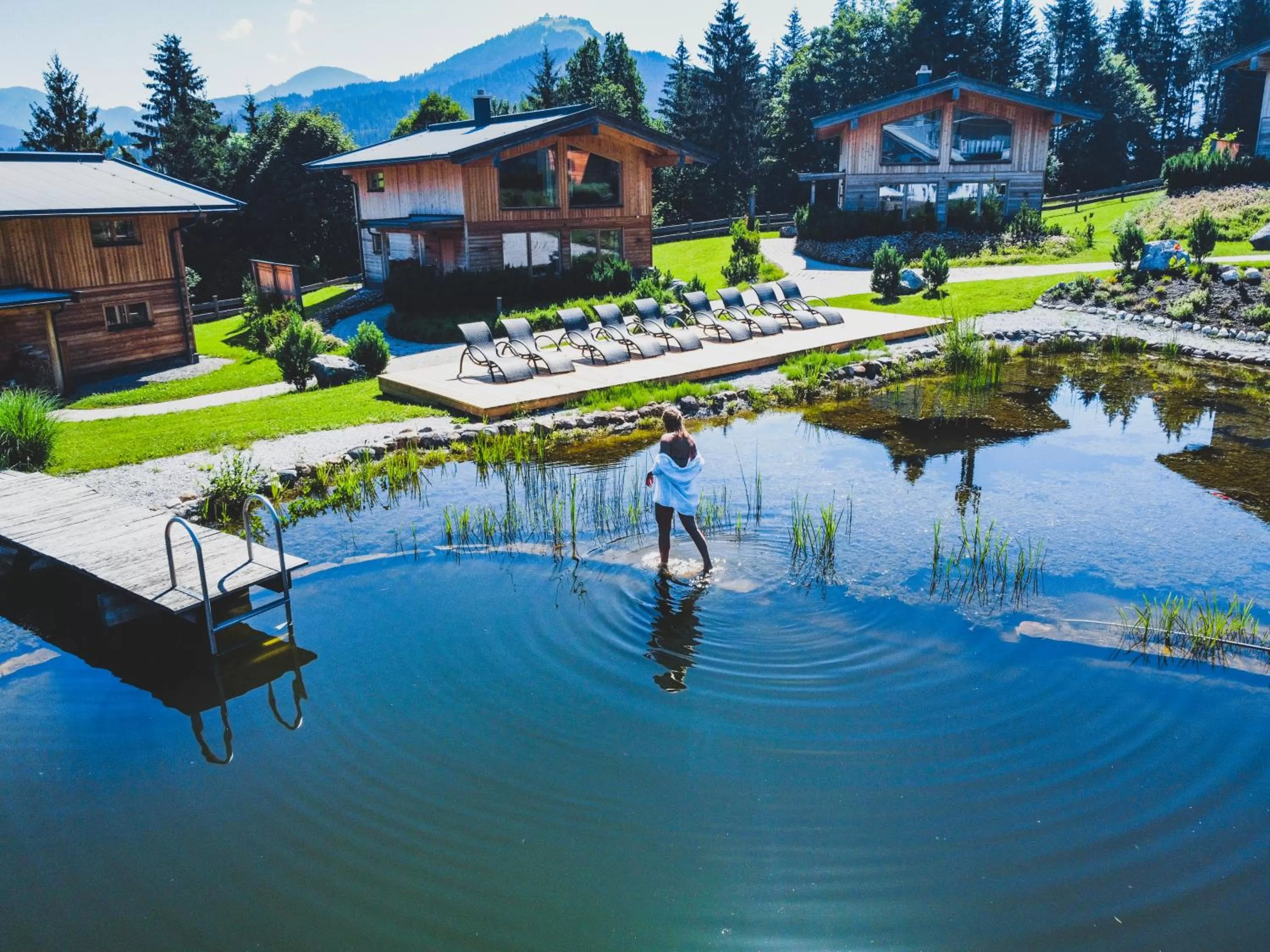 Garden in Farm Hotel Chalet Grosslehen