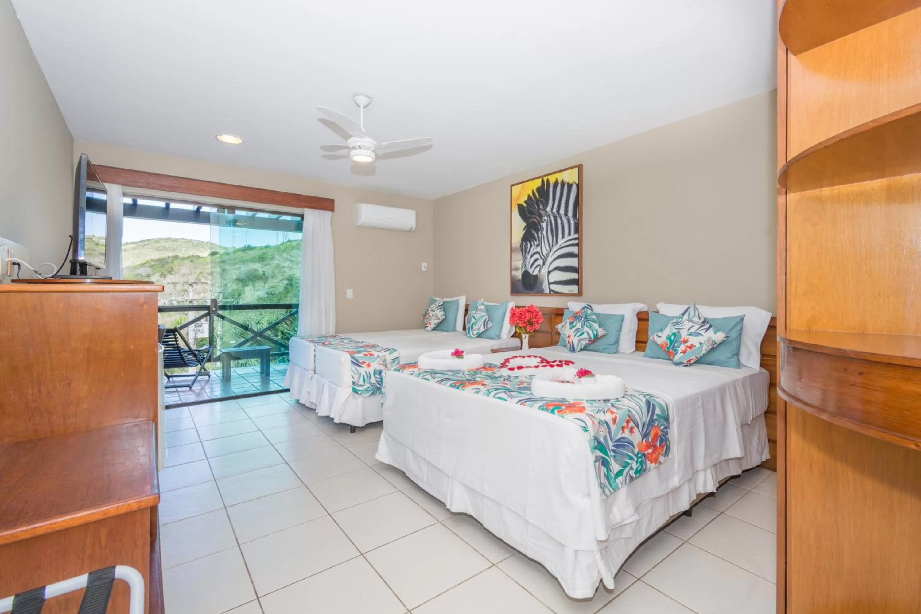 Bed in Hotel Pousada Brava Club