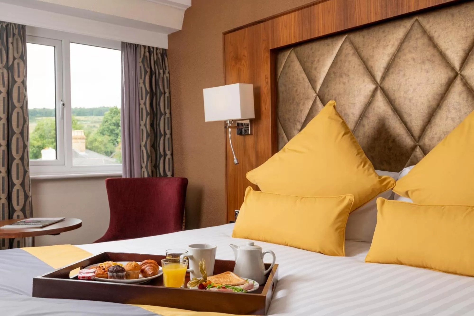 Bed in Donnington Manor Hotel