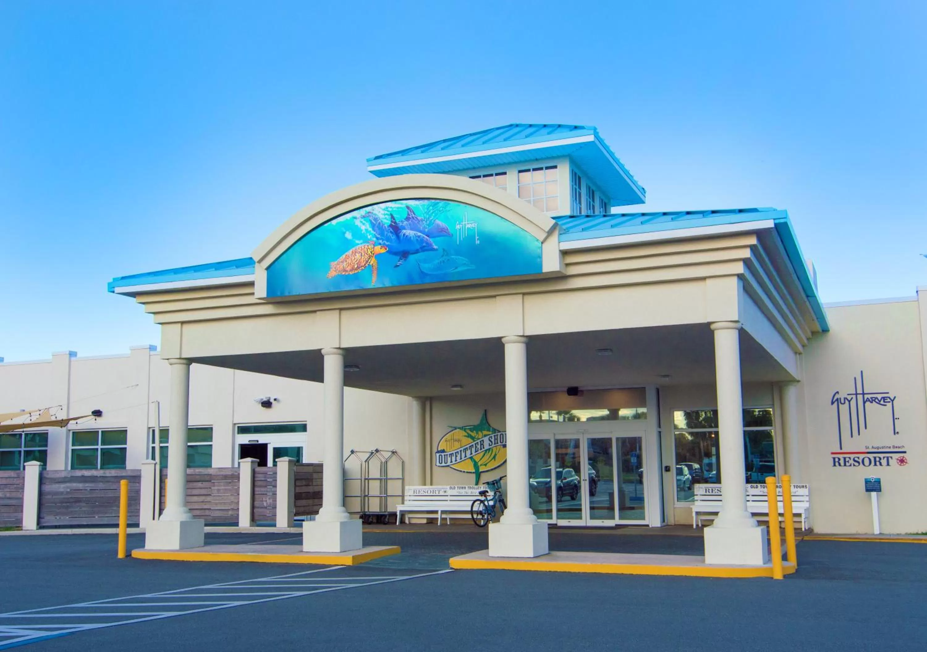 Property building in Guy Harvey Resort on Saint Augustine Beach