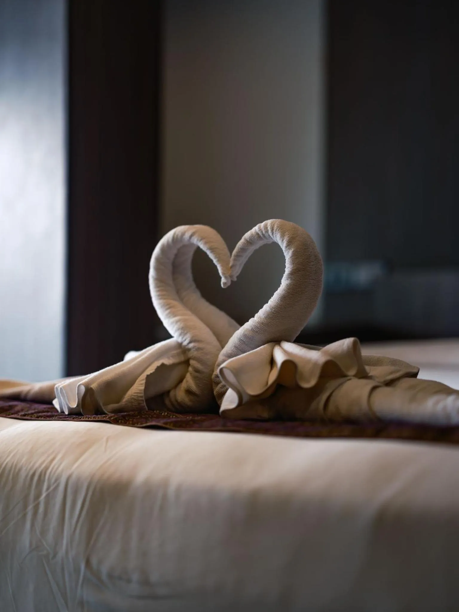 Bed in Cliff Lanta Suite-Koh Lanta Krabi