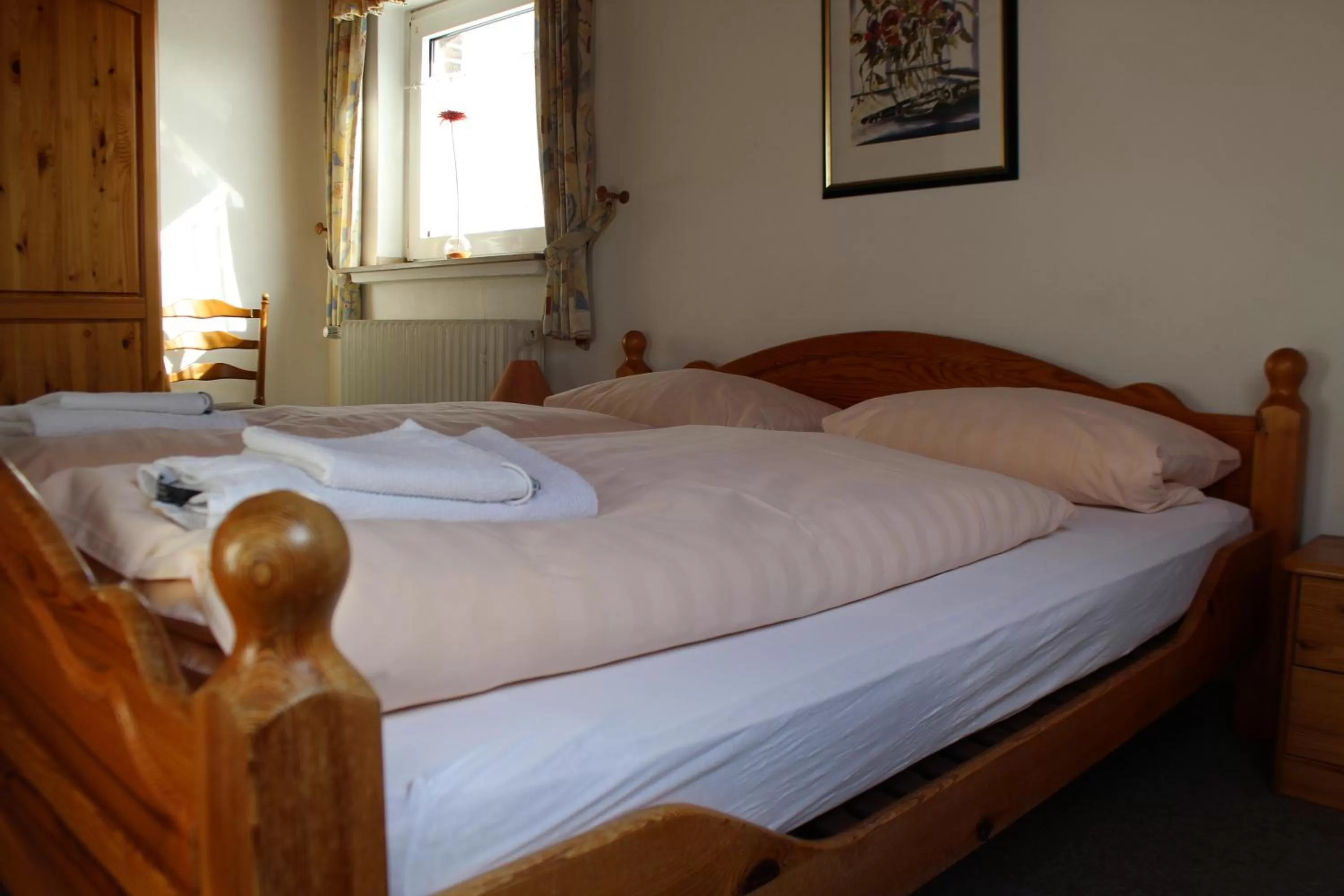 Bed in Hotel-Restaurant Olympia