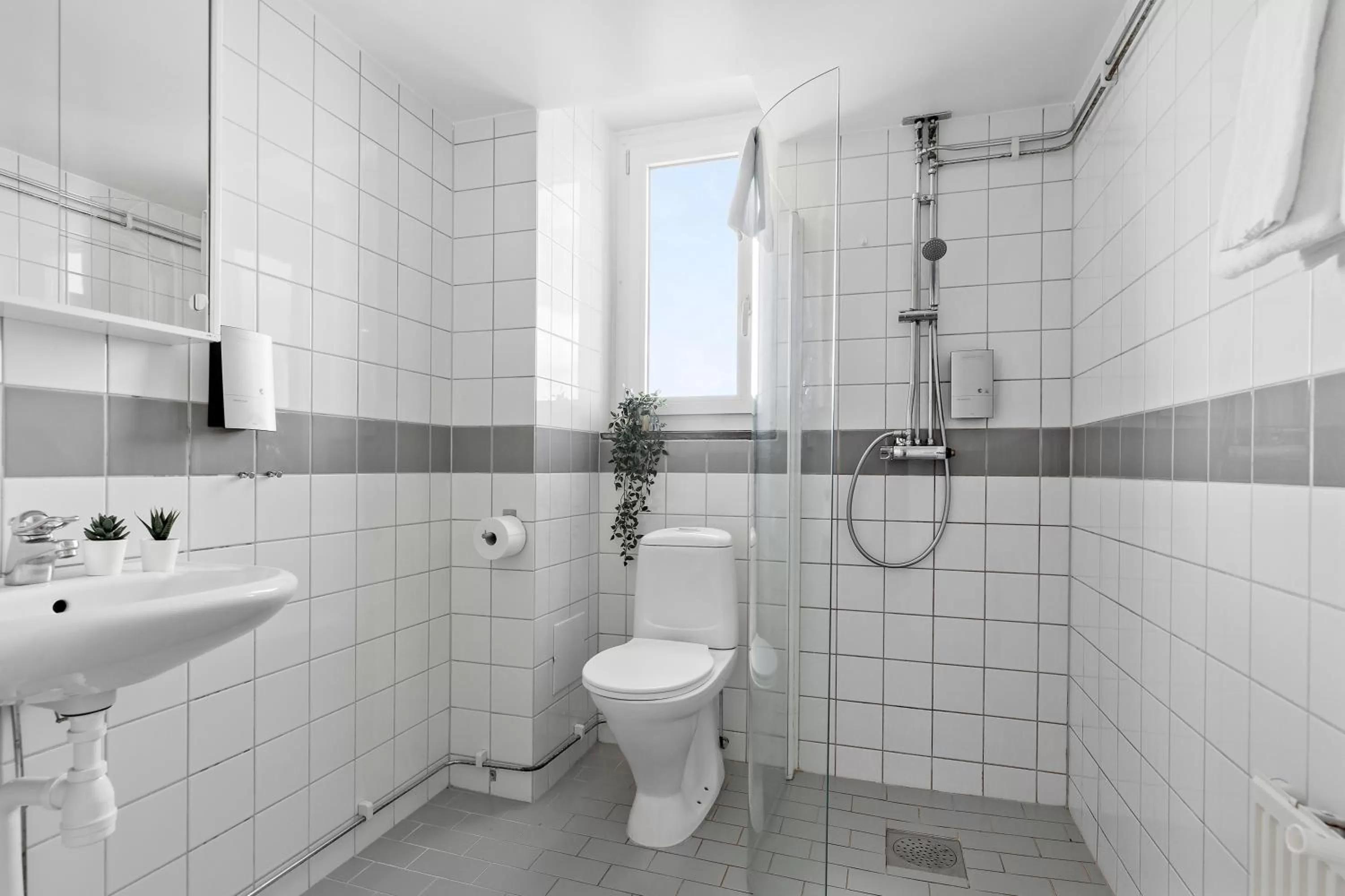 Shower in Forenom Hotels & Apartments Stockholm Alvik