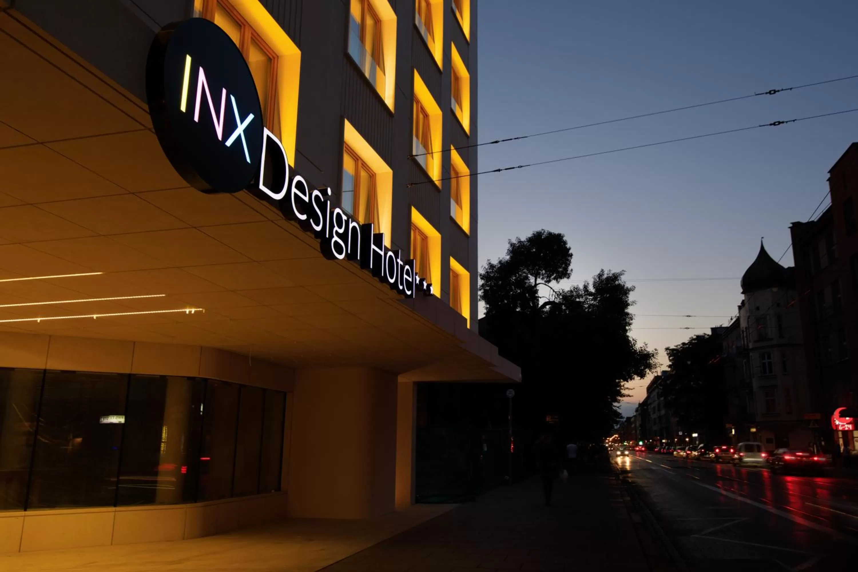 Facade/entrance in INX Design Hotel