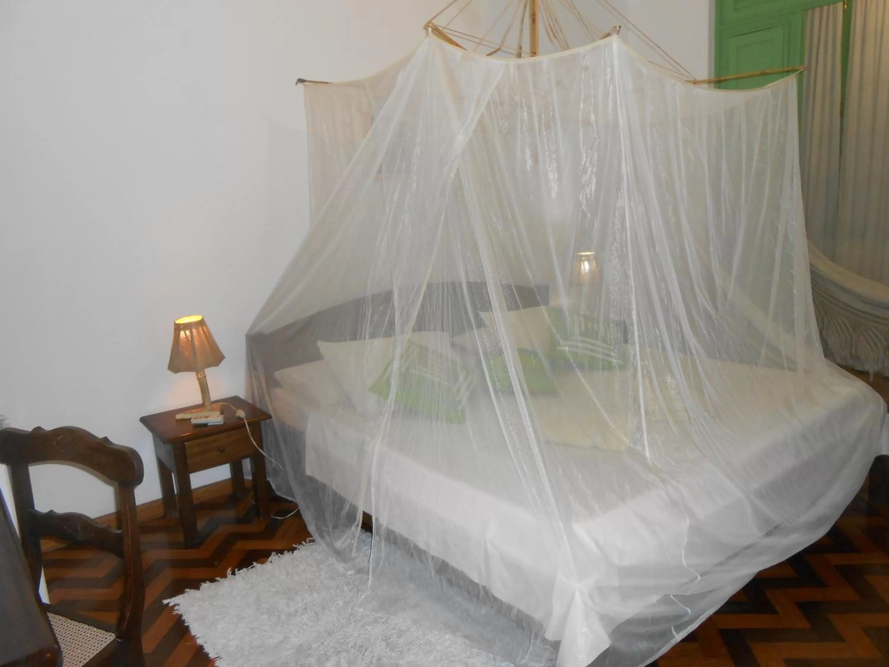 Decorative detail, Bed in Pousada Baluarte