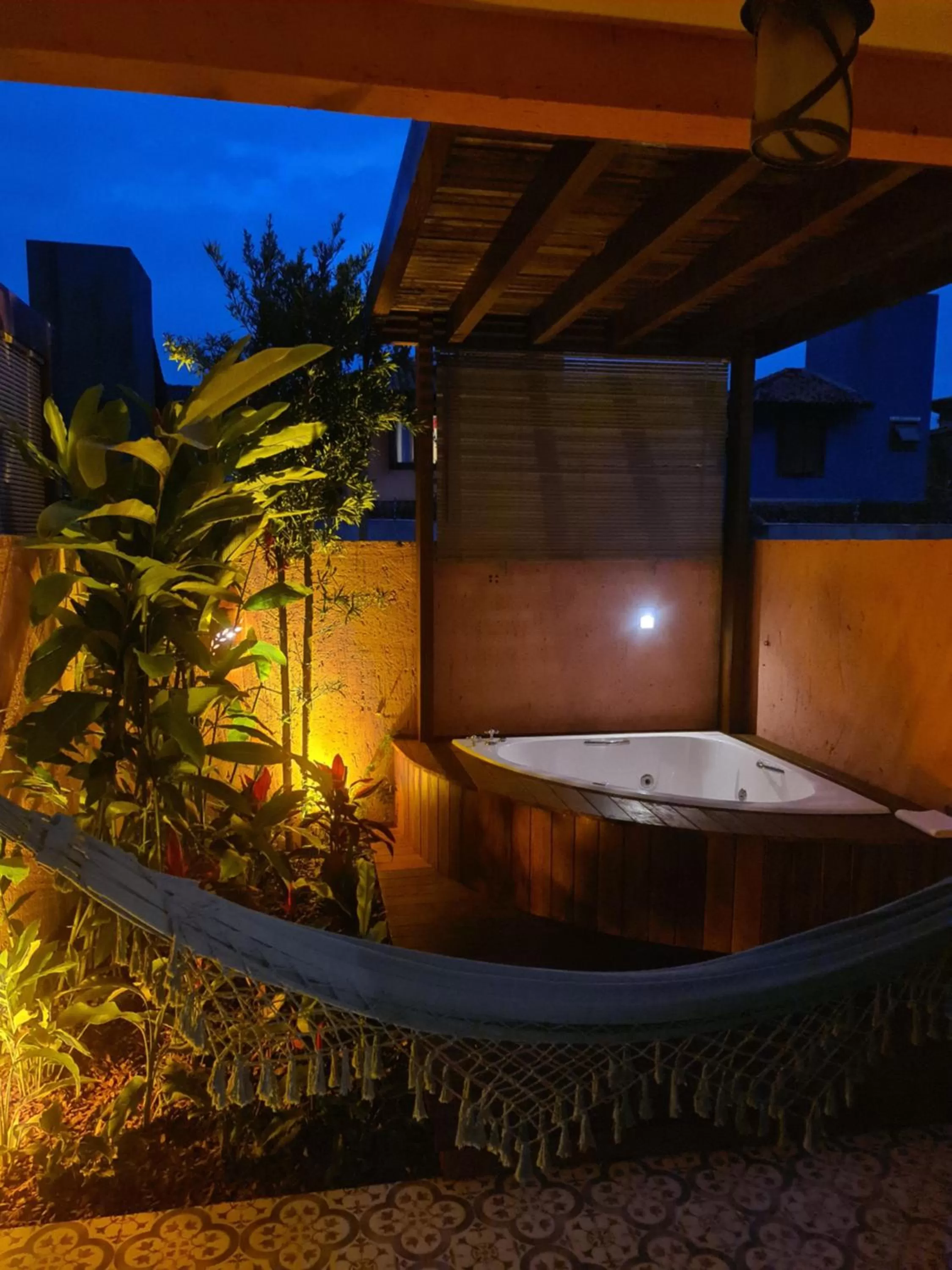 Hot Tub in Pousada Vila Rosada