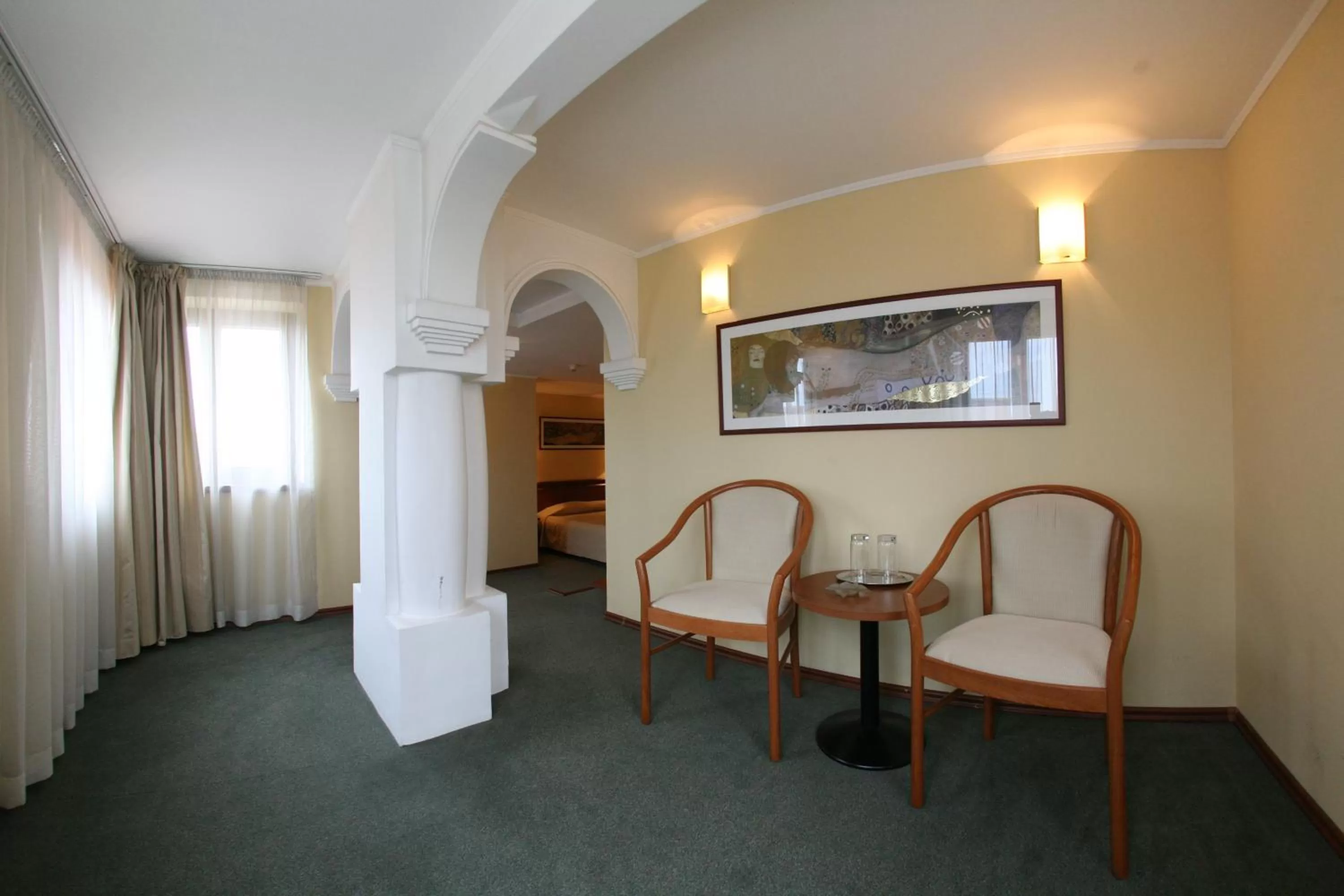 Seating area in Savoy Hotel