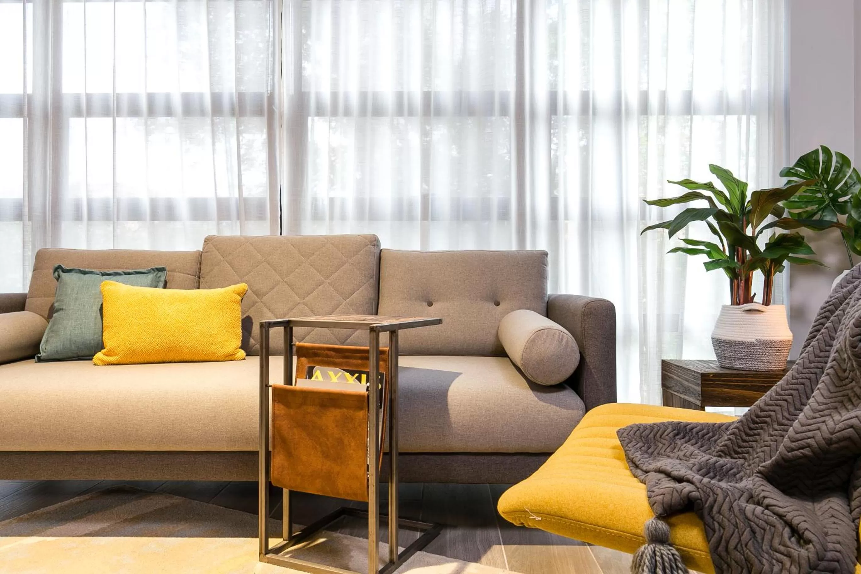 Seating area in Factory Lofts Hotel