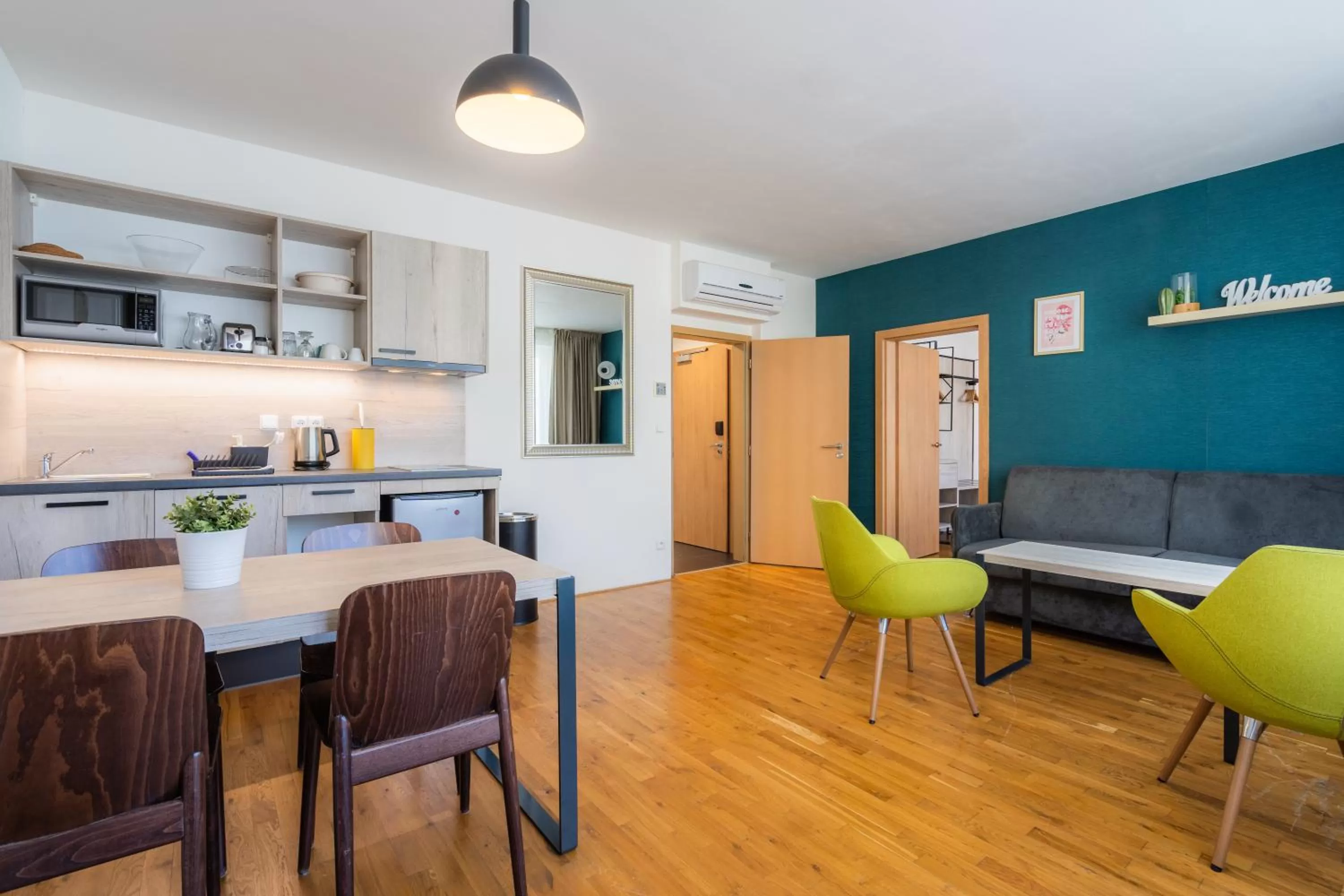 Kitchen or kitchenette in EA ApartHotel Melantrich