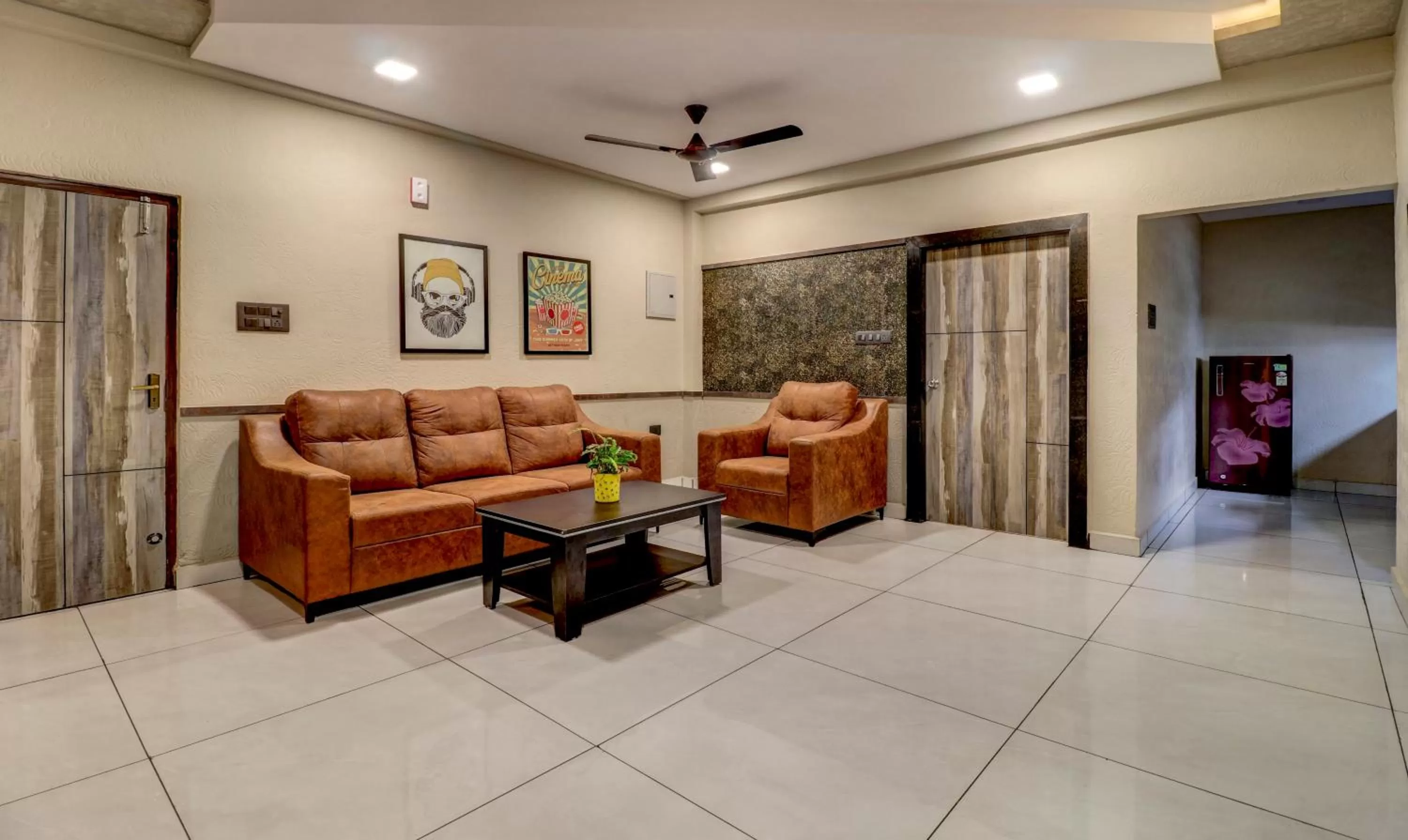 Seating area in Treebo Seabreeze Comforts