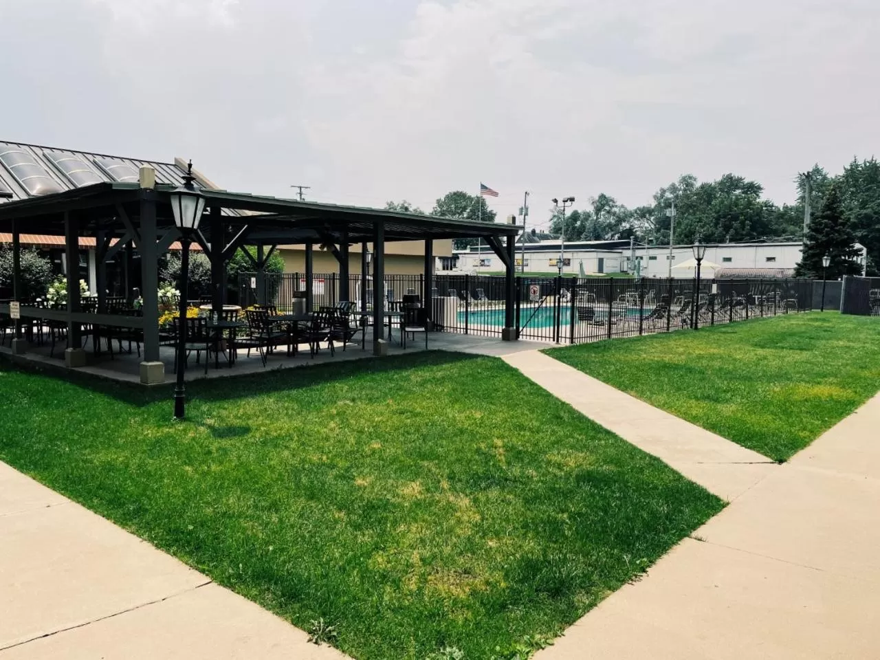 Inner courtyard view in Wyndham Garden Warsaw