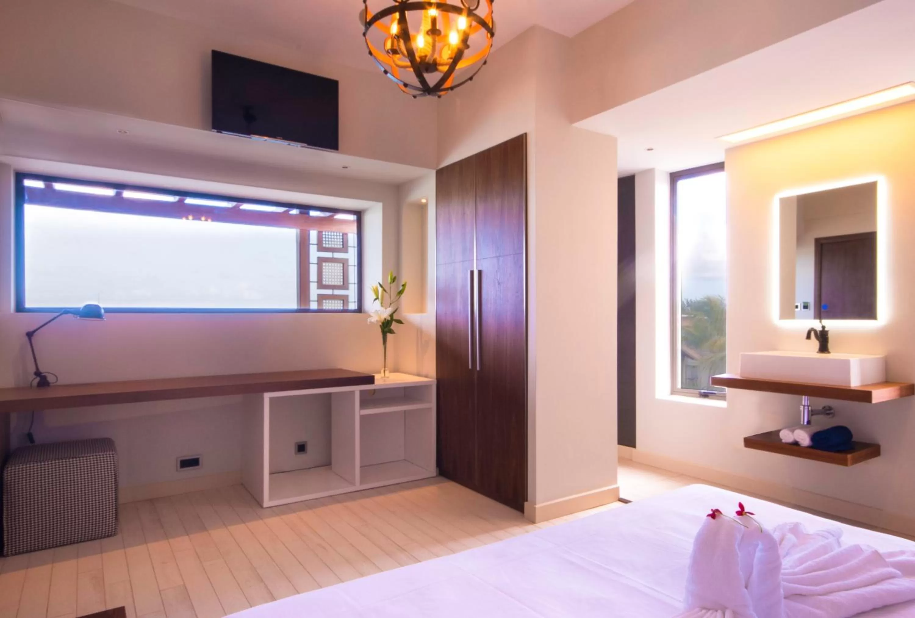 Bed in Azure Beach Boutique Hotel