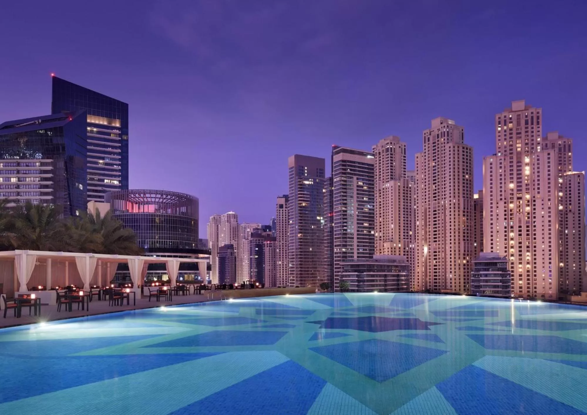 Swimming pool in Emaar Residences Dubai Marina by Qstay - formerly Address Dubai Marina
