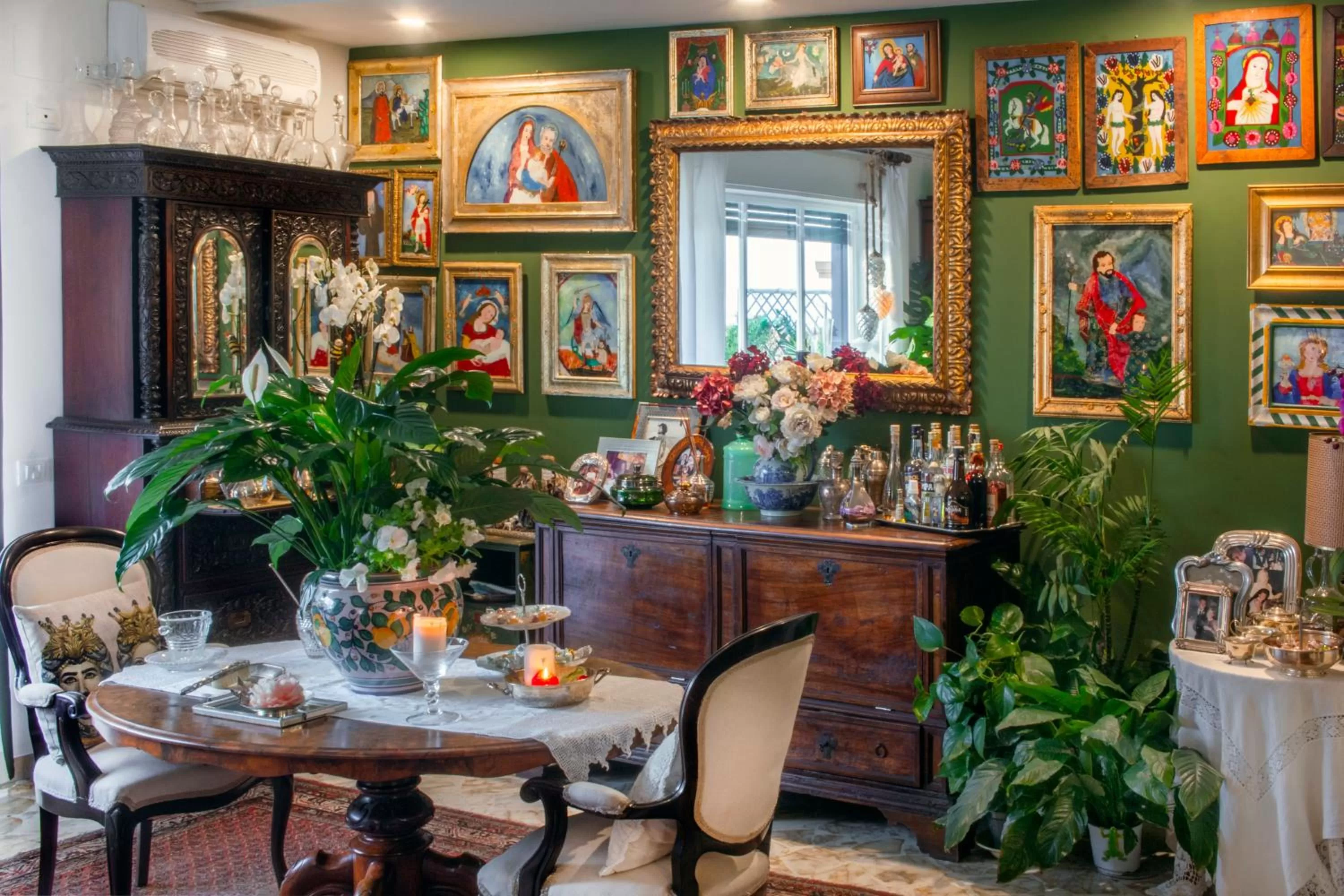 Communal lounge/ TV room in B&B Villa Giorgia