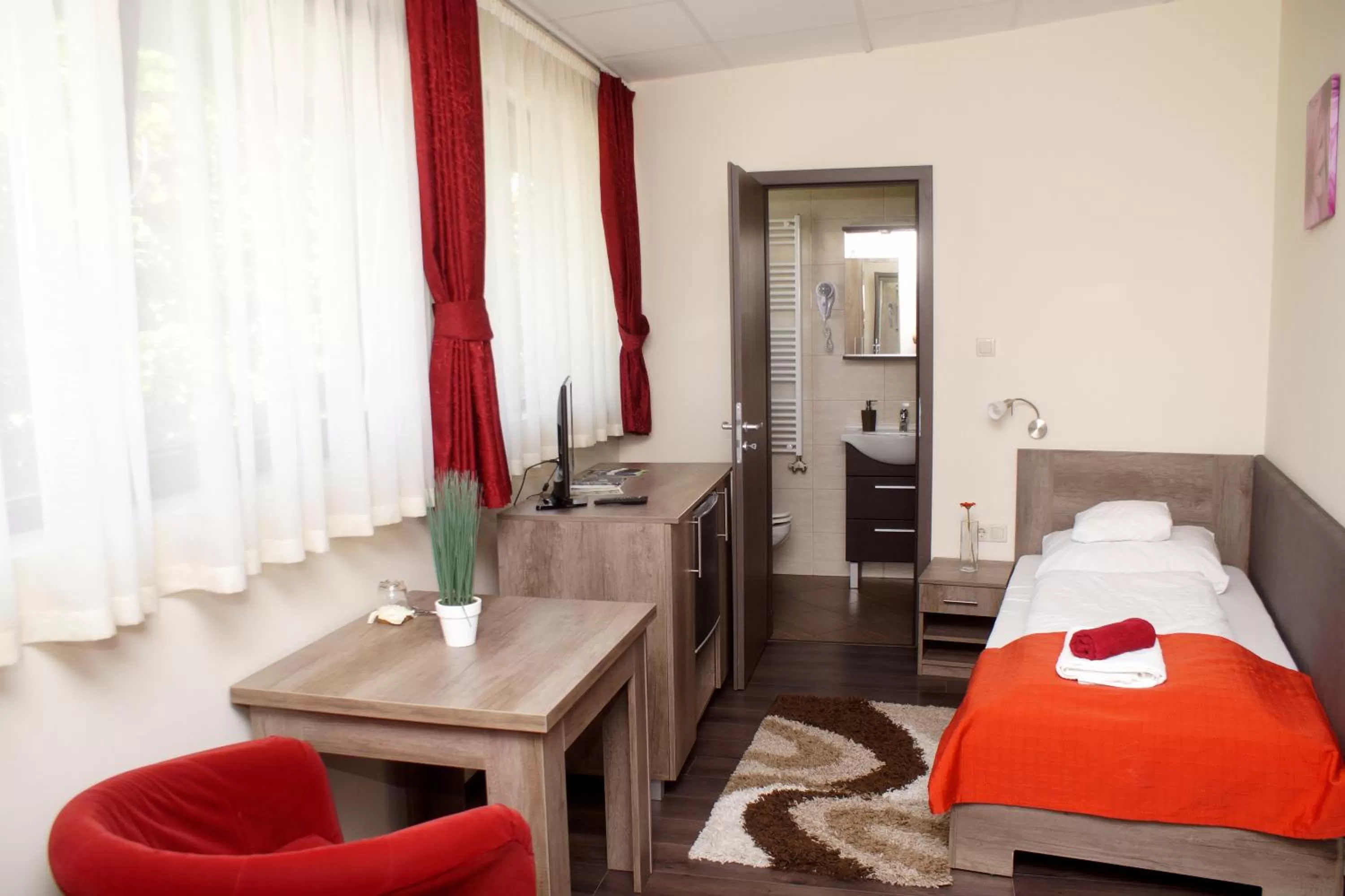 Bedroom, Bed in Fitromax Sportpanzió Ajka