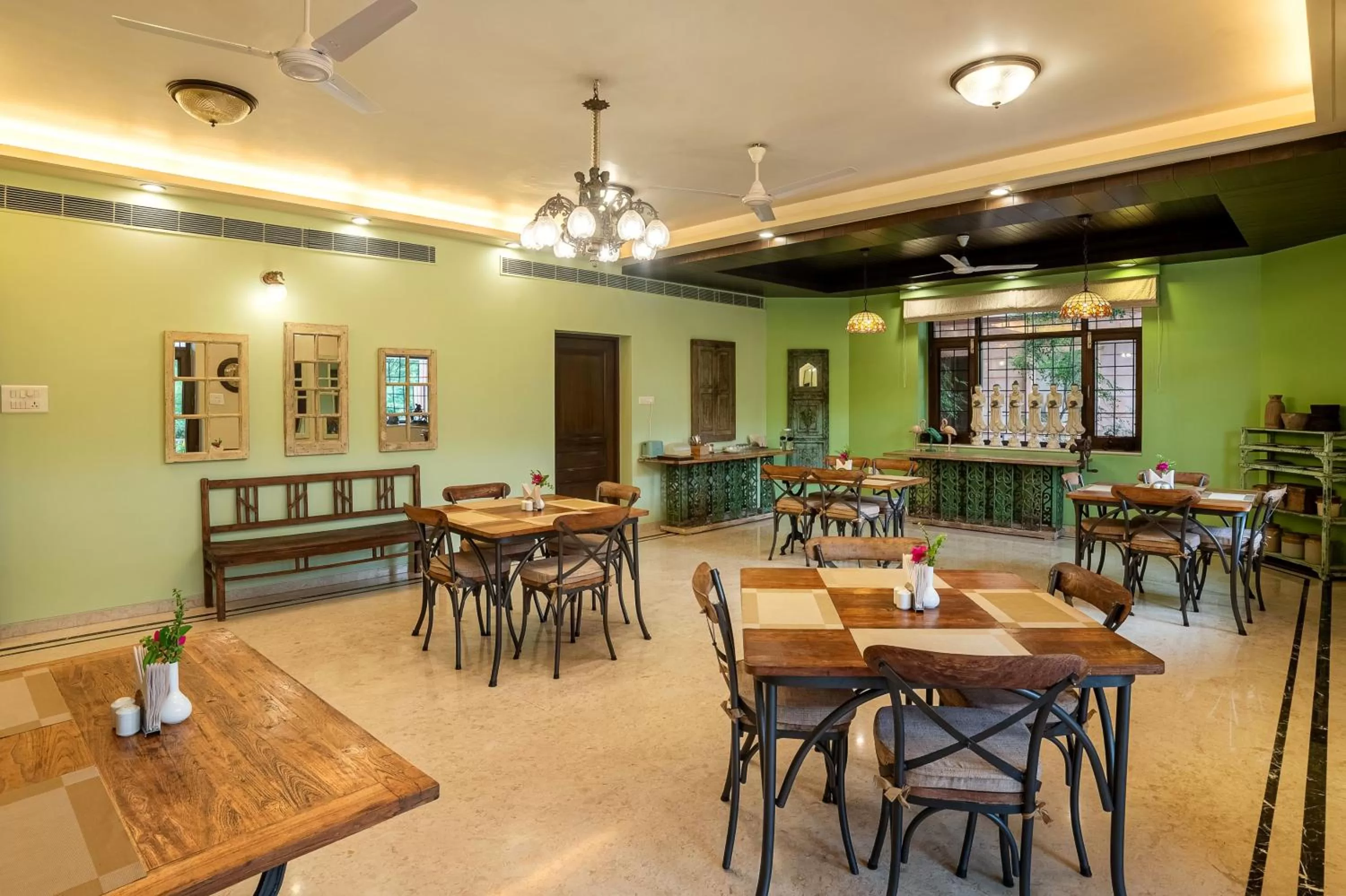 Dining area in The Almond Tree