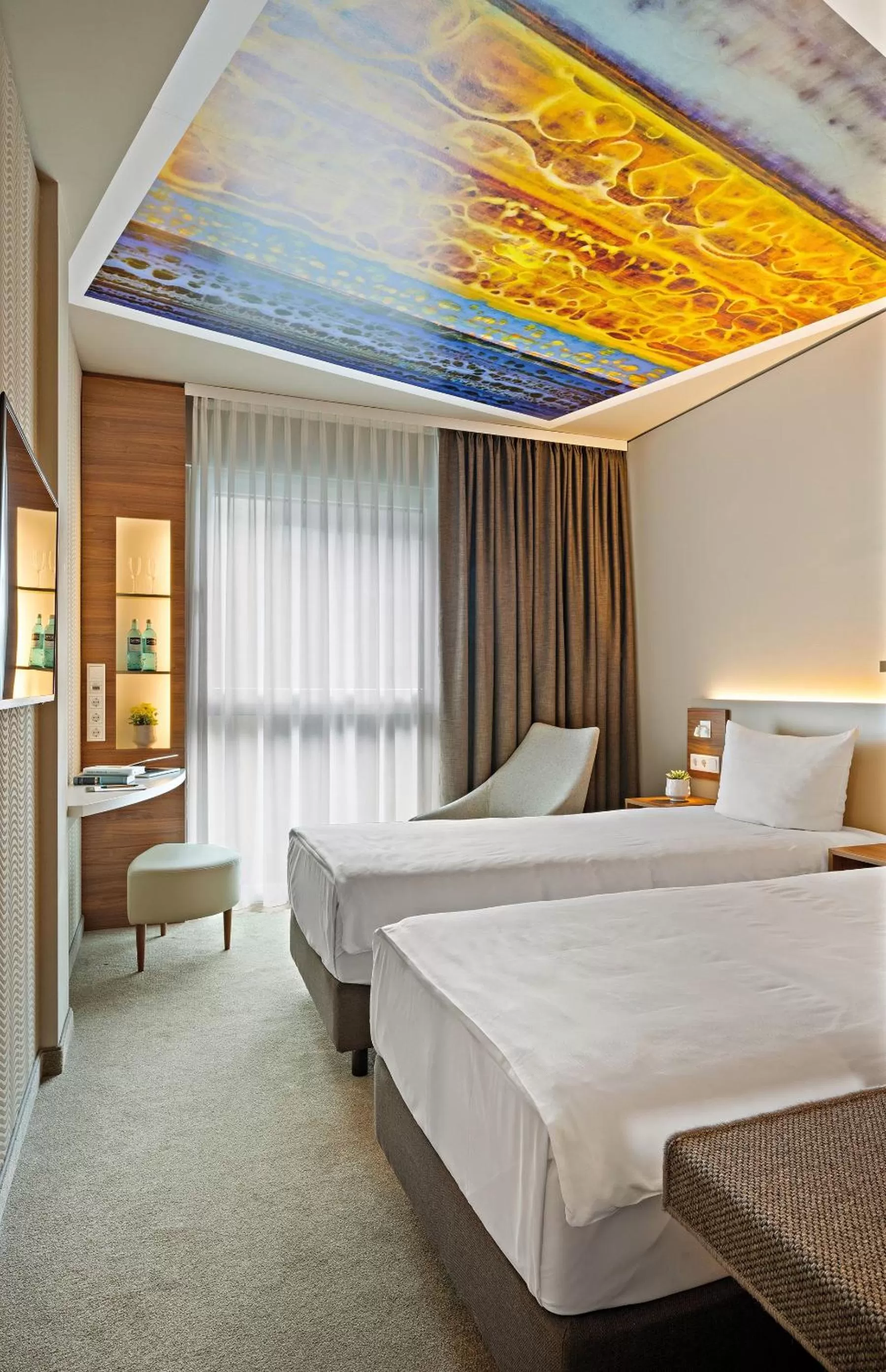 Bedroom, Bed in Styles Hotel Monheim