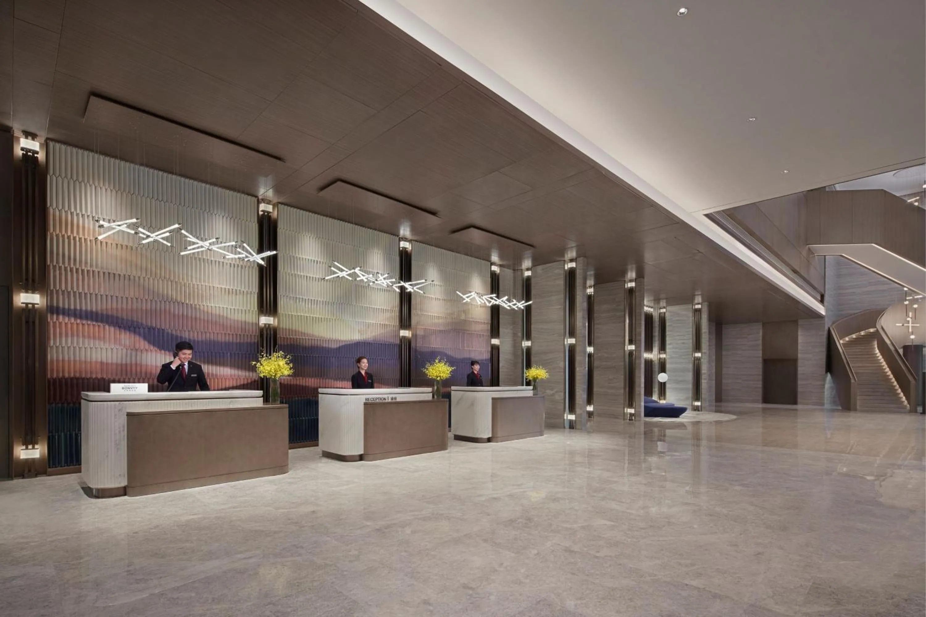Lobby or reception in Wenzhou Marriott Hotel