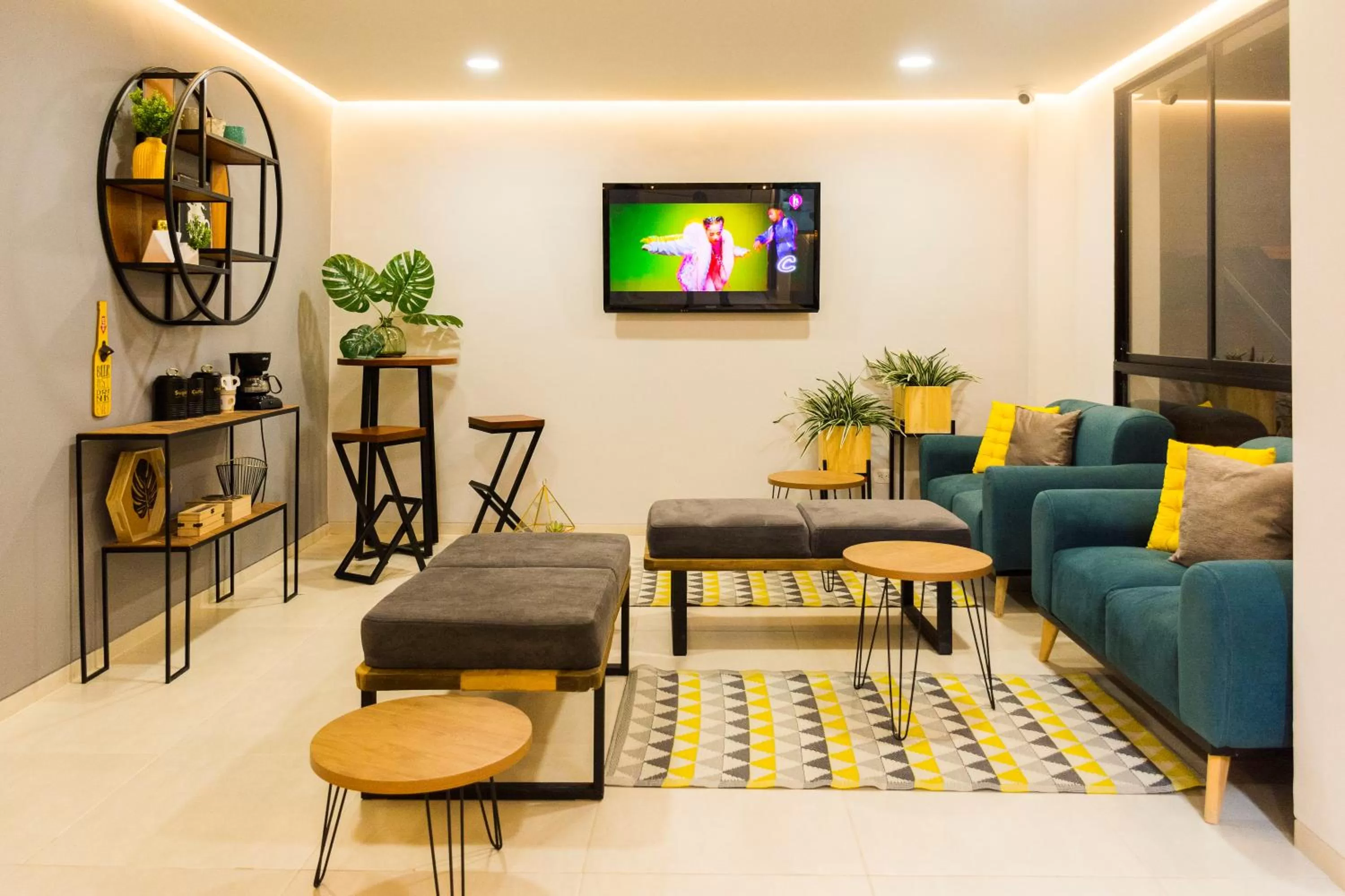 Living room in Kapital Suites