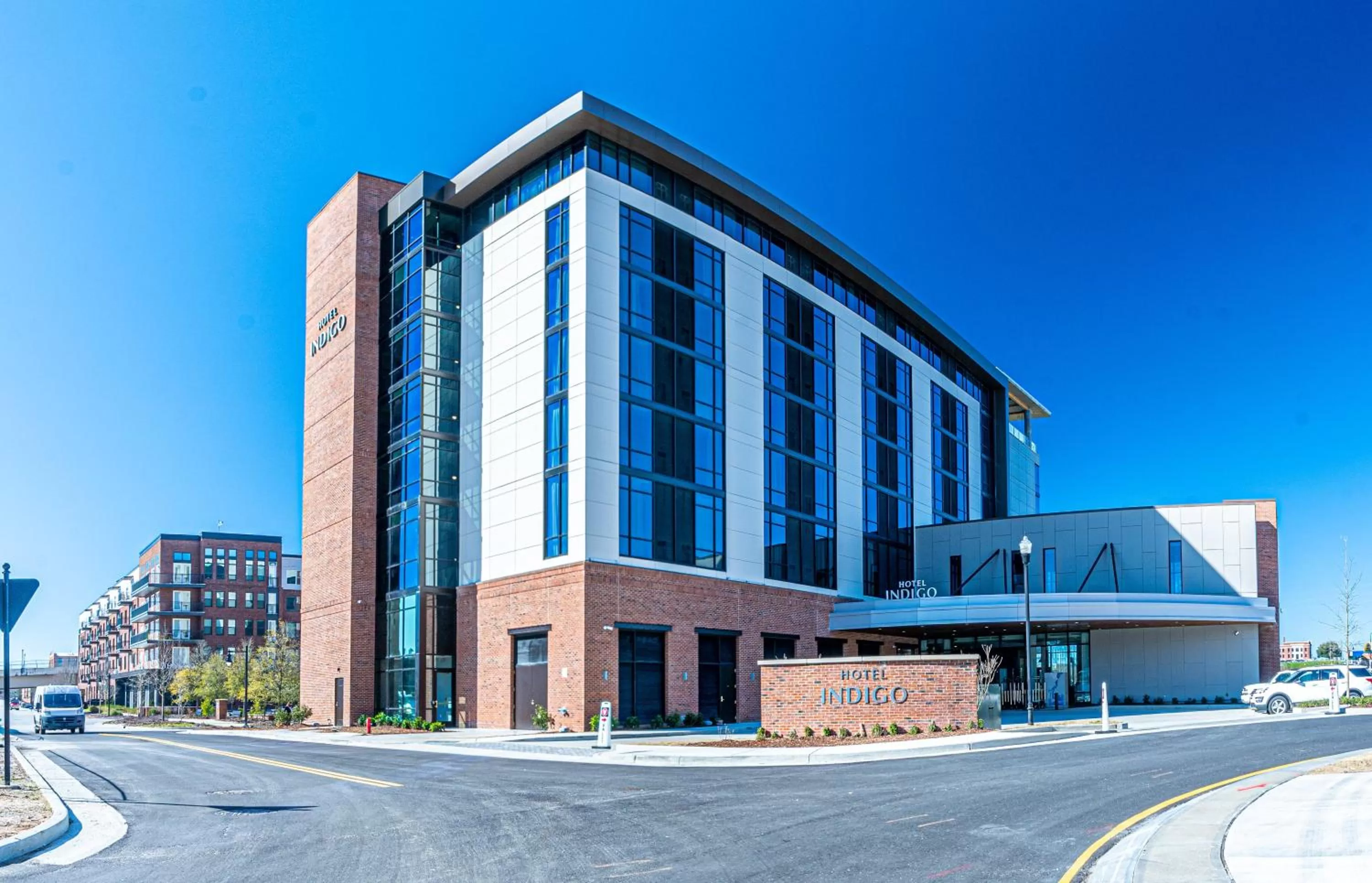 Property building in Hotel Indigo - Columbus at Riverfront Place by IHG