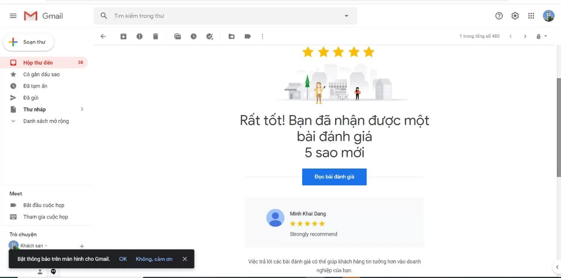 Text overlay in An Ngân Phú Hotel