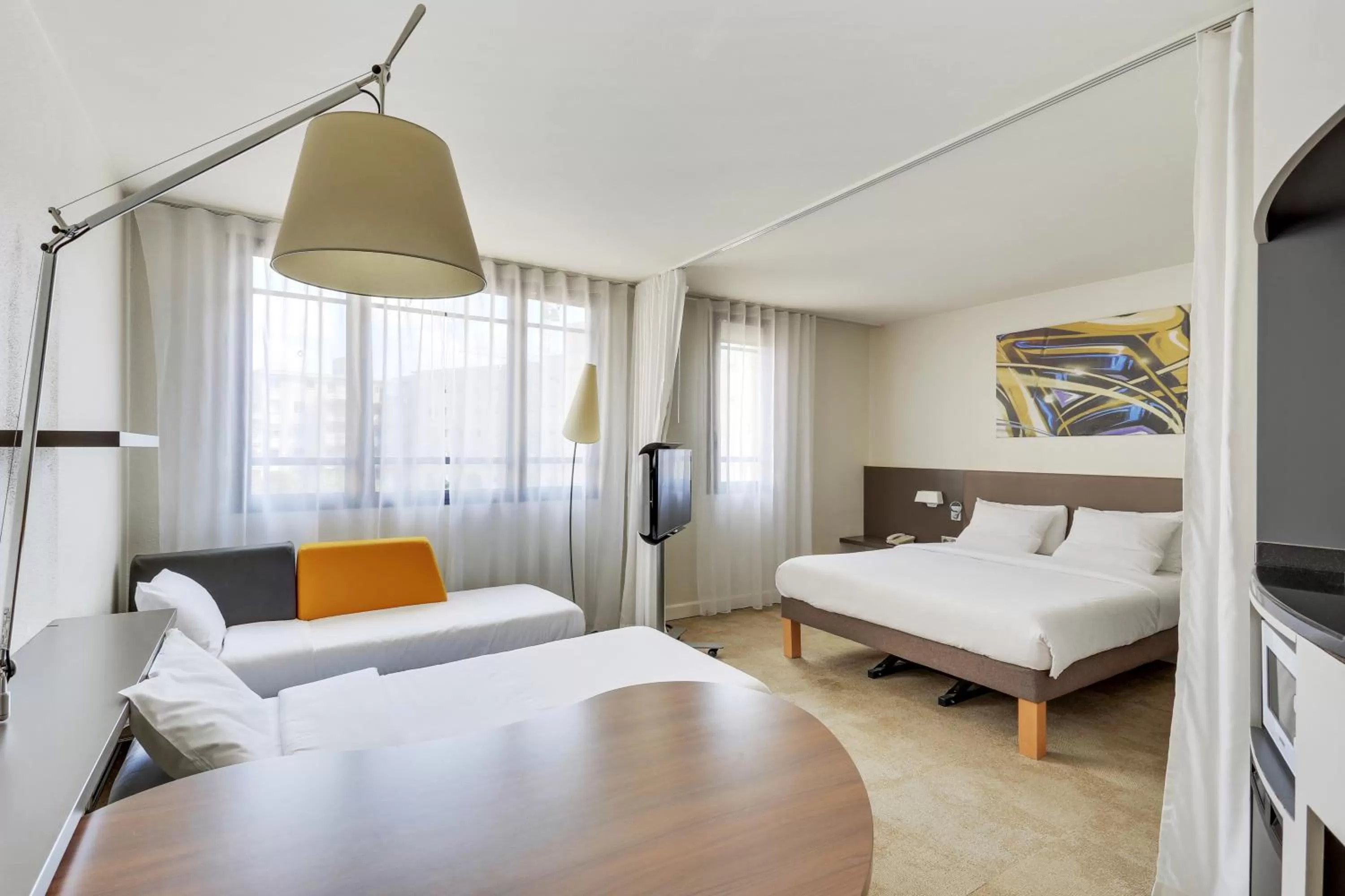 Bedroom, Bed in Novotel Suites Paris Montreuil Vincennes