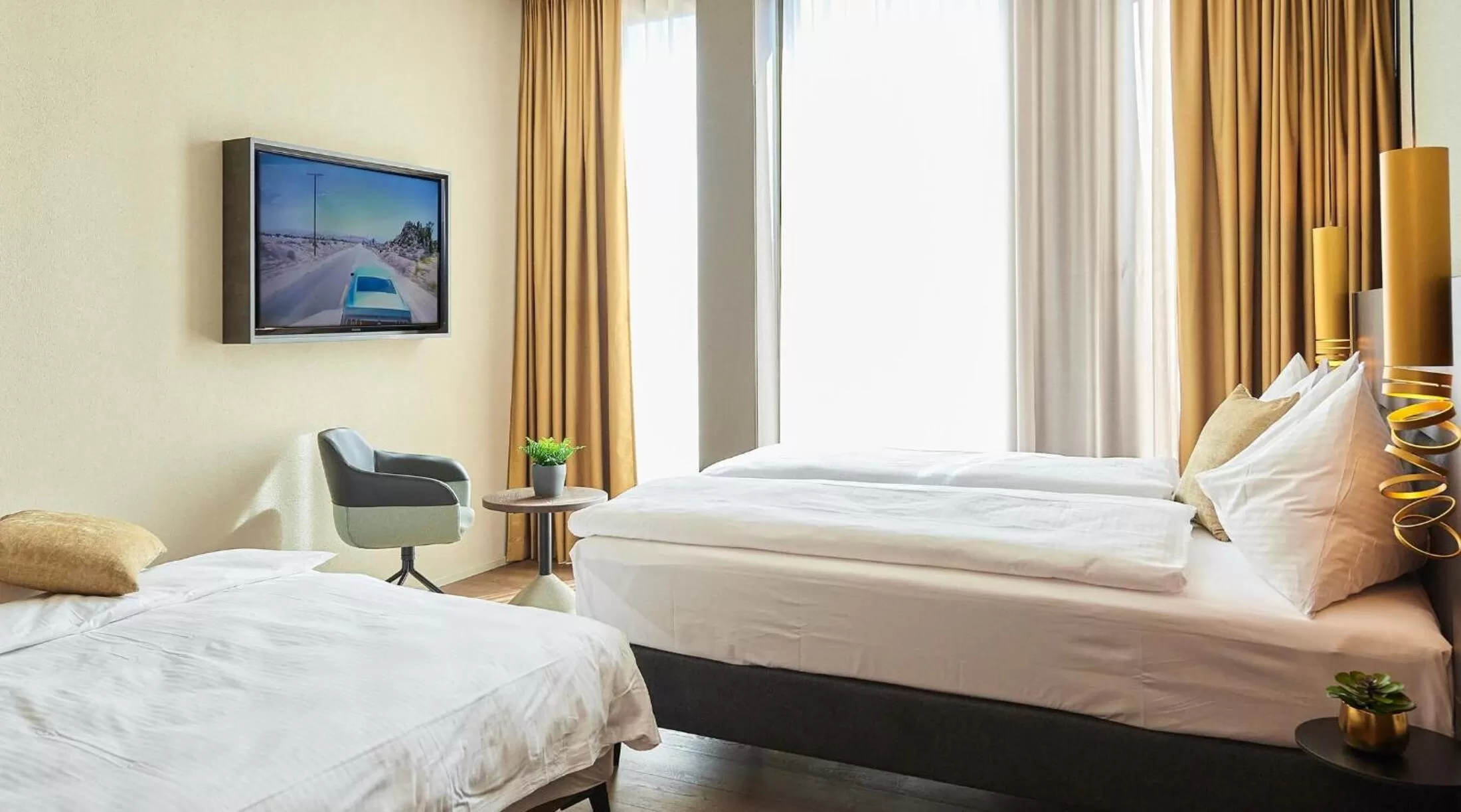 Bed in Lumen Apartments