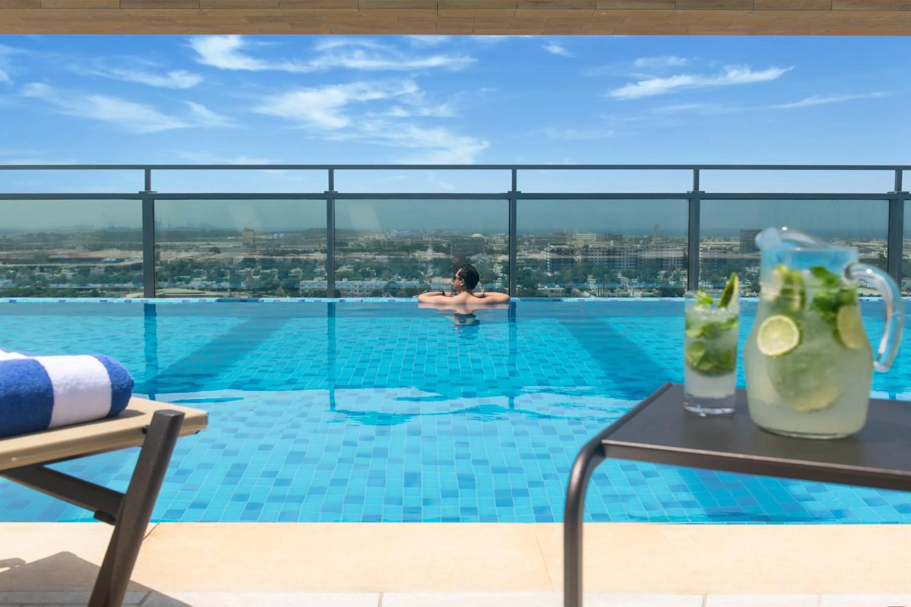 Swimming pool in Swissotel Living Jeddah