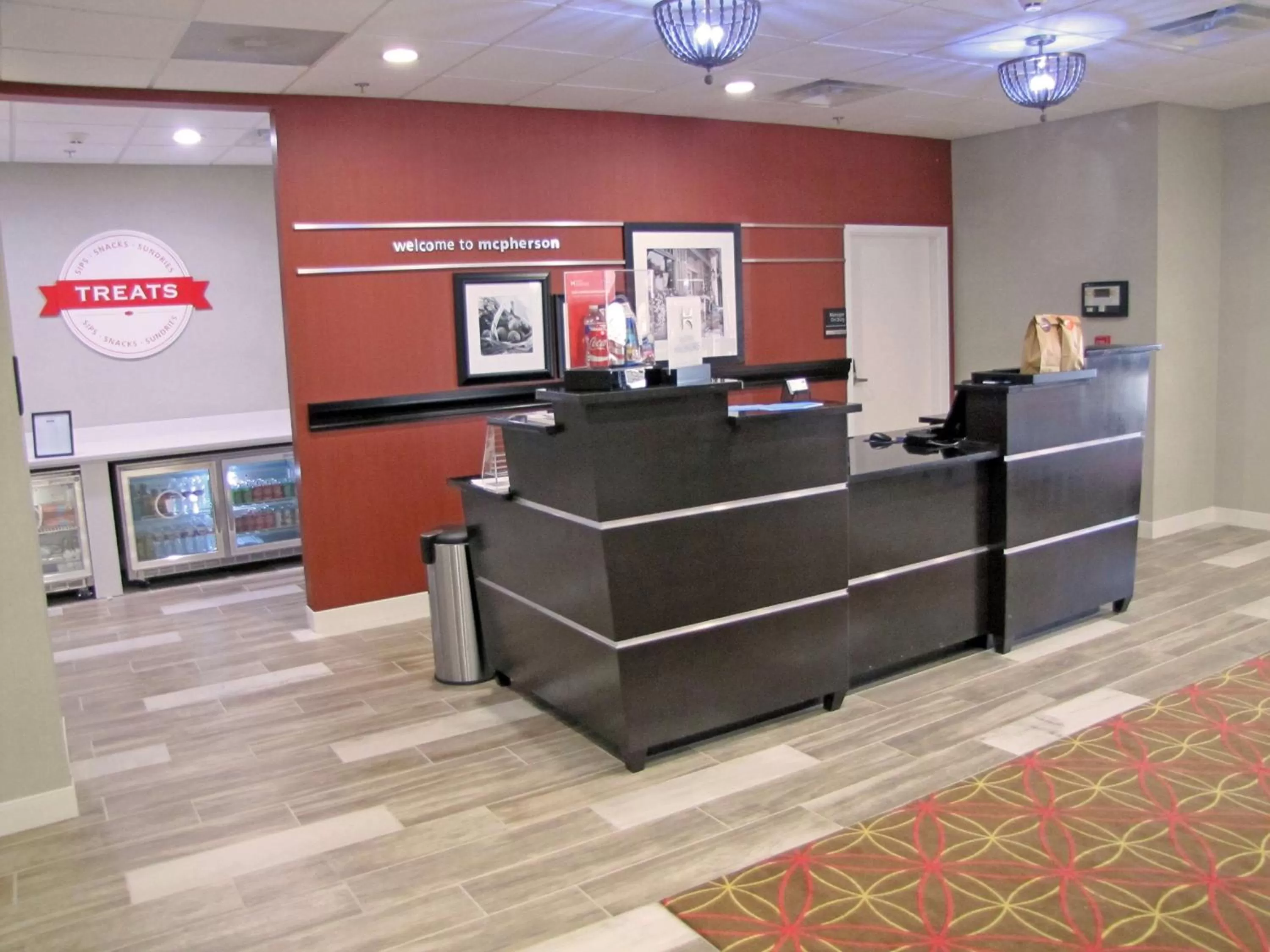 Lobby or reception in Hampton Inn McPherson