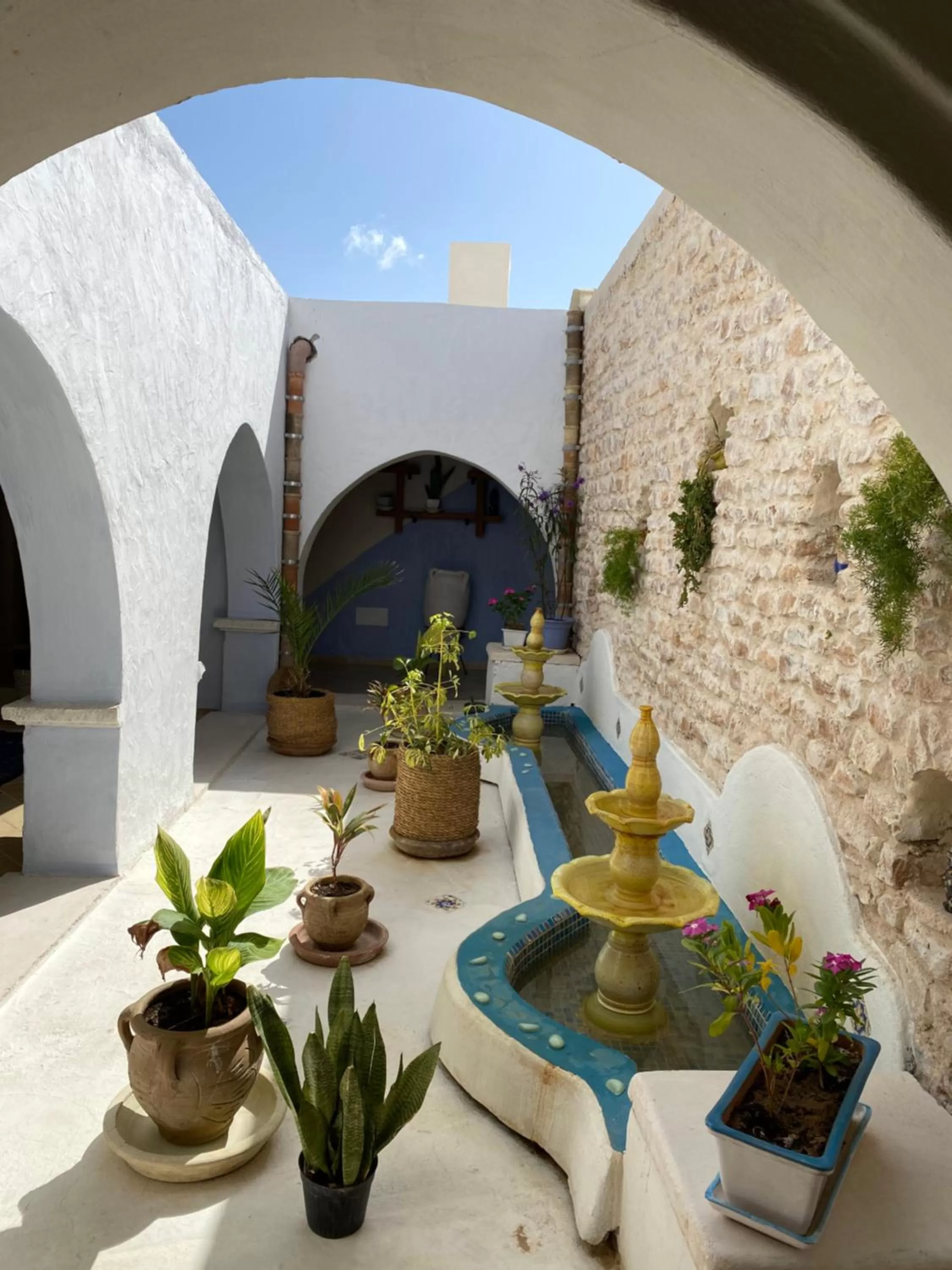Patio in Hôtel Djerba Authentique - Au centre de Midoun