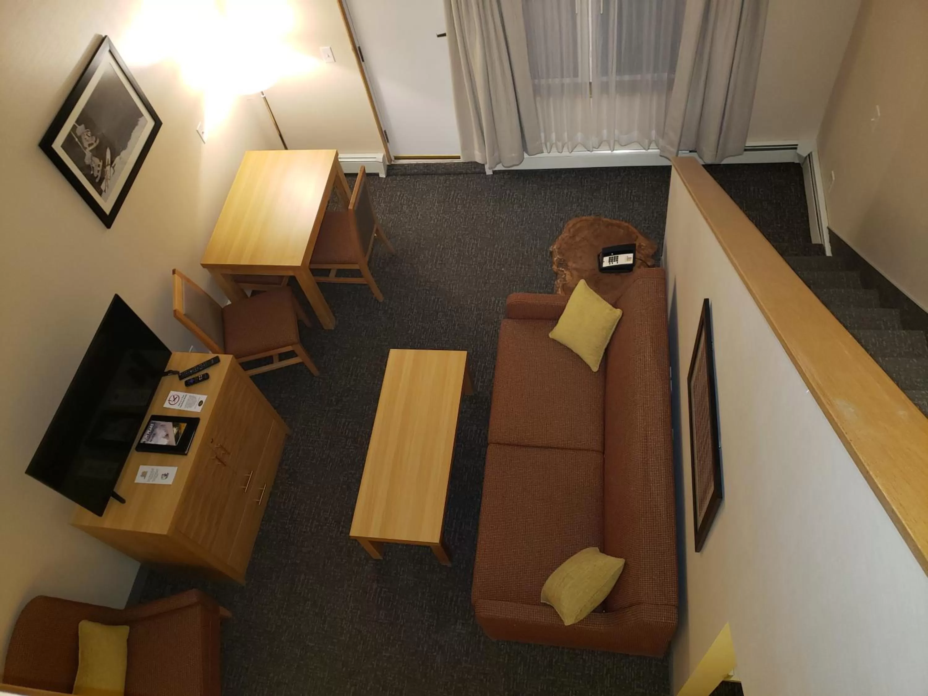 Living room in Sun Peaks Lodge