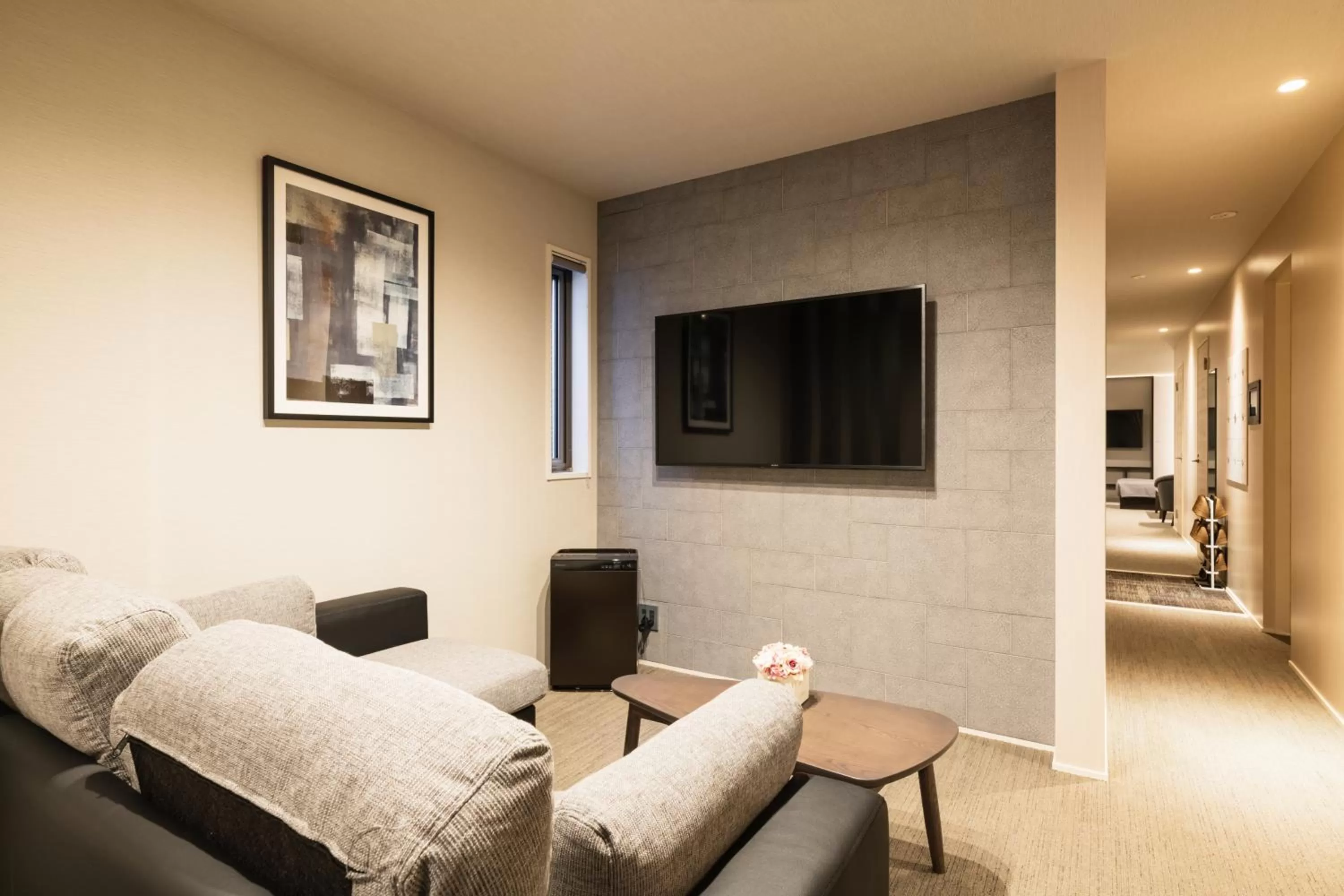 Photo of the whole room, Bed in GRAND BASE Hakata Naraya