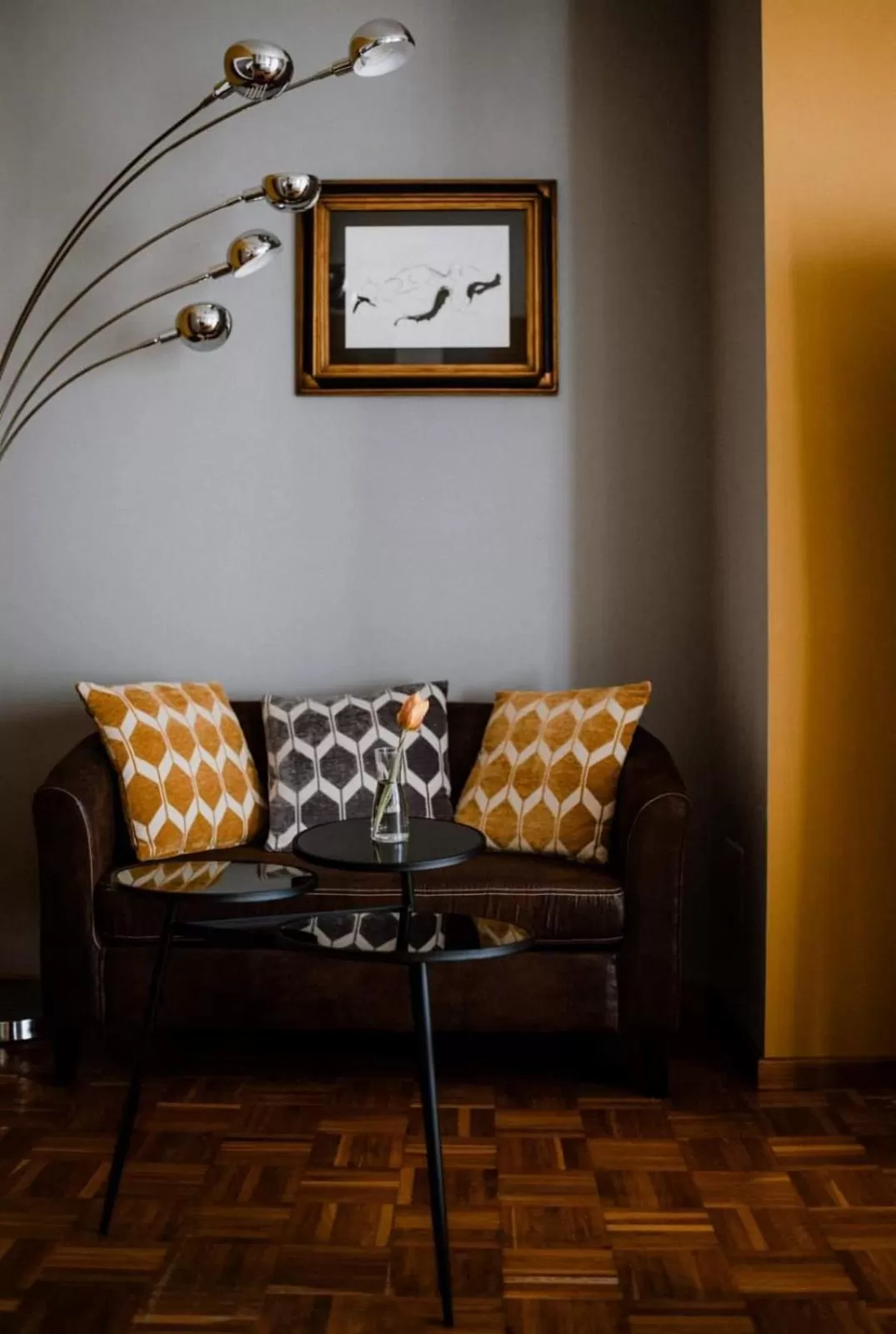 Seating area in Panoramic Villa Garassino - country rooms and fine restaurant