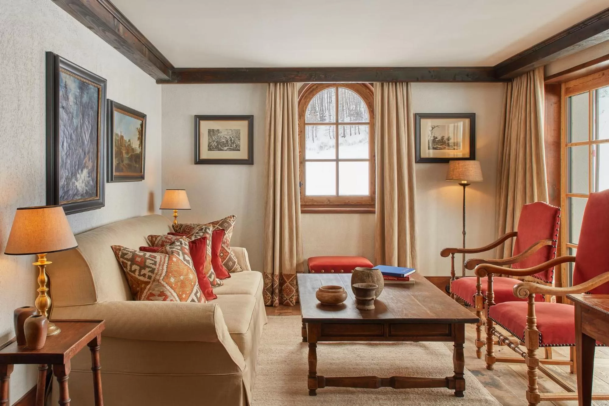 Living room in Airelles Val d'Isère