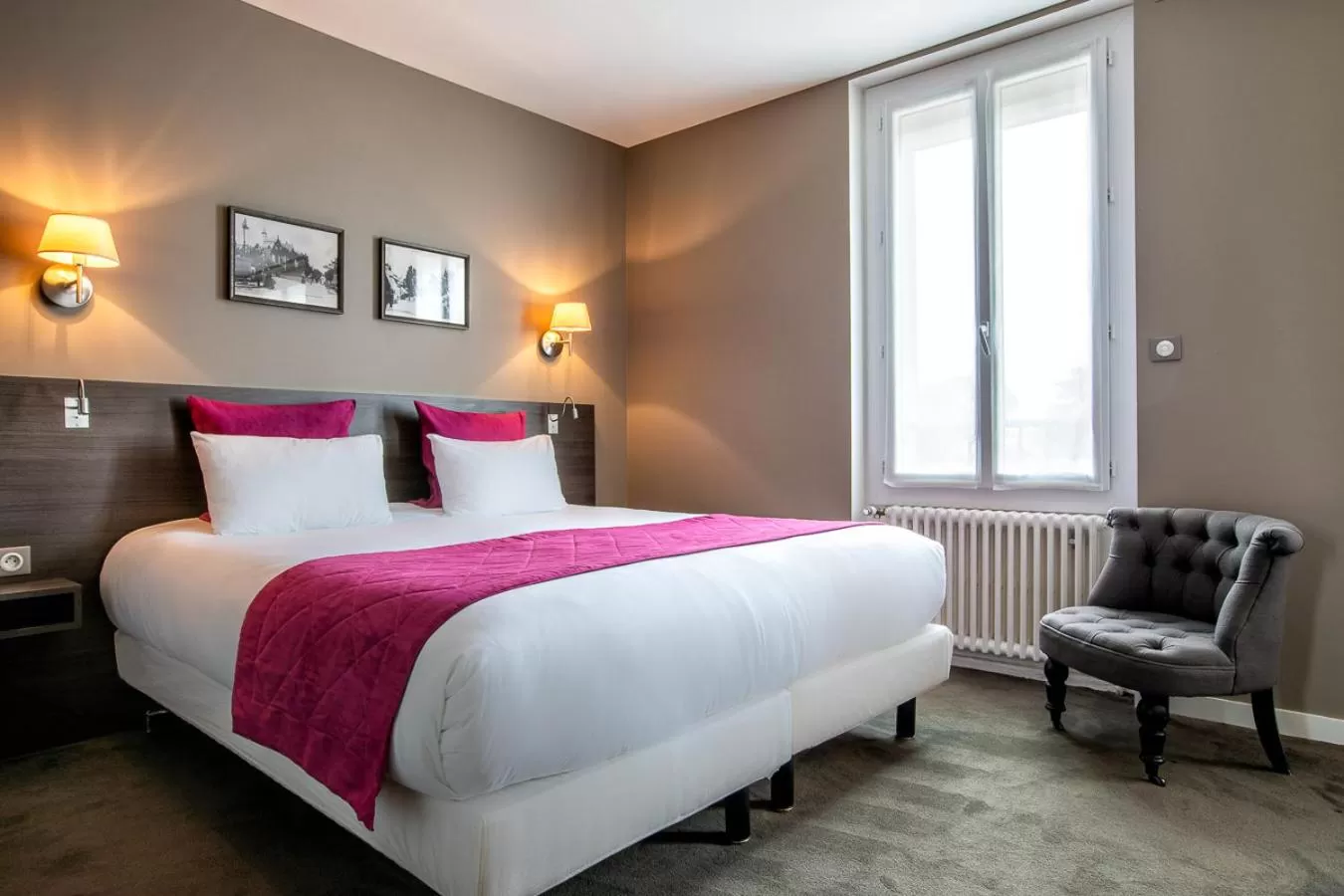 Bed in Hotel Des Dunes