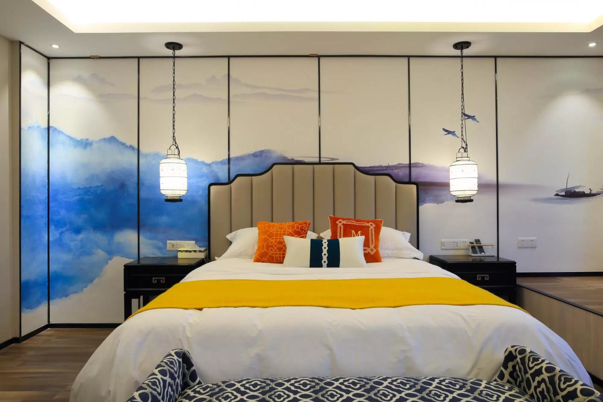 Photo of the whole room, Bed in Li River Resort Villa Hotel