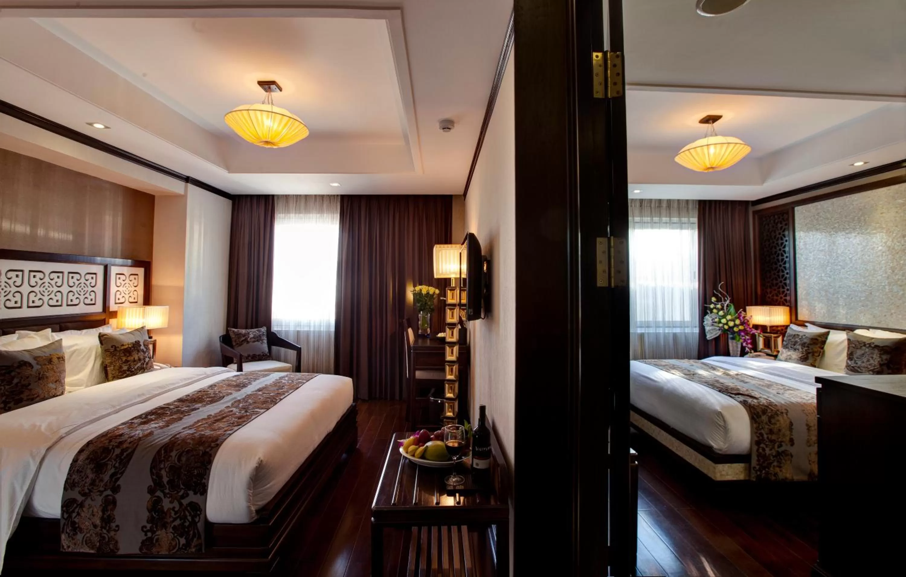 Family Double Room in Golden Lotus Luxury Hotel