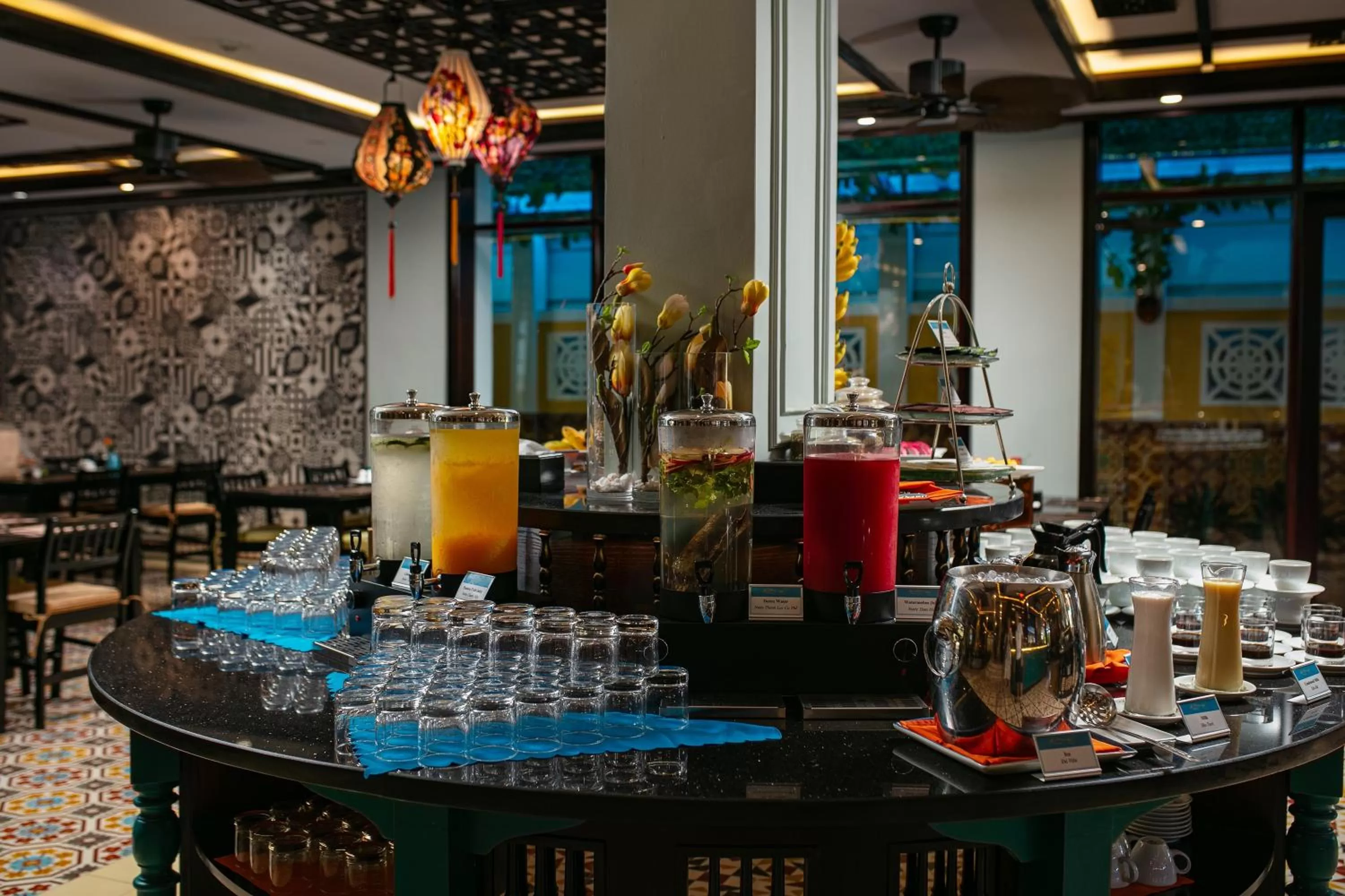 Buffet breakfast in La Charm Hoi An Hotel & Spa