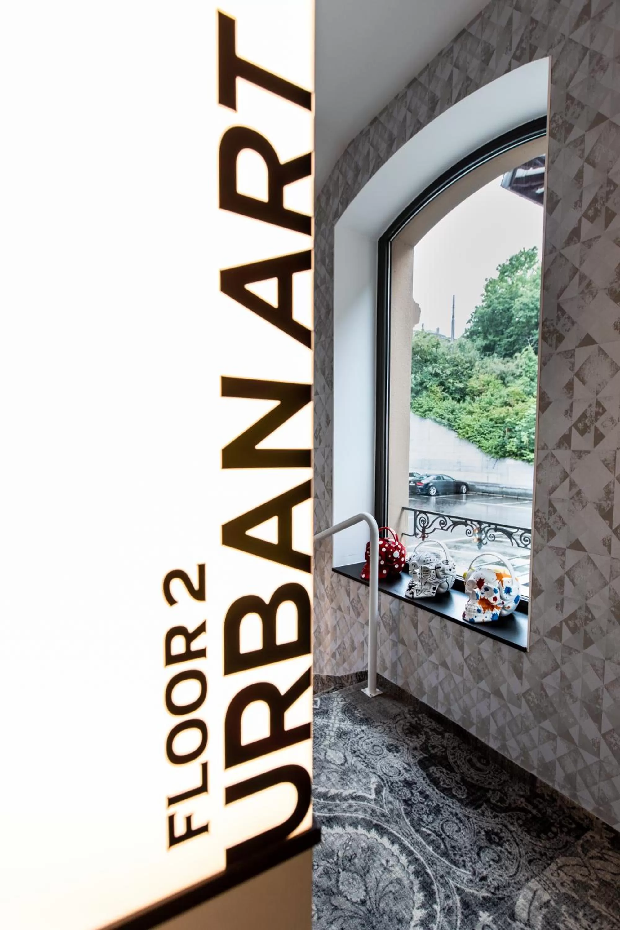 Decorative detail in ibis Styles Lausanne Center MadHouse