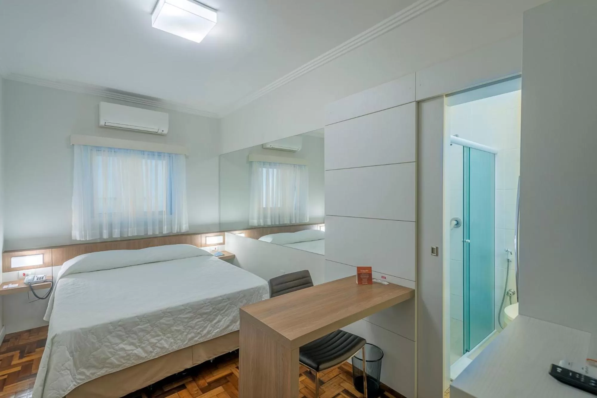 Bed in Hotel Glória Blumenau