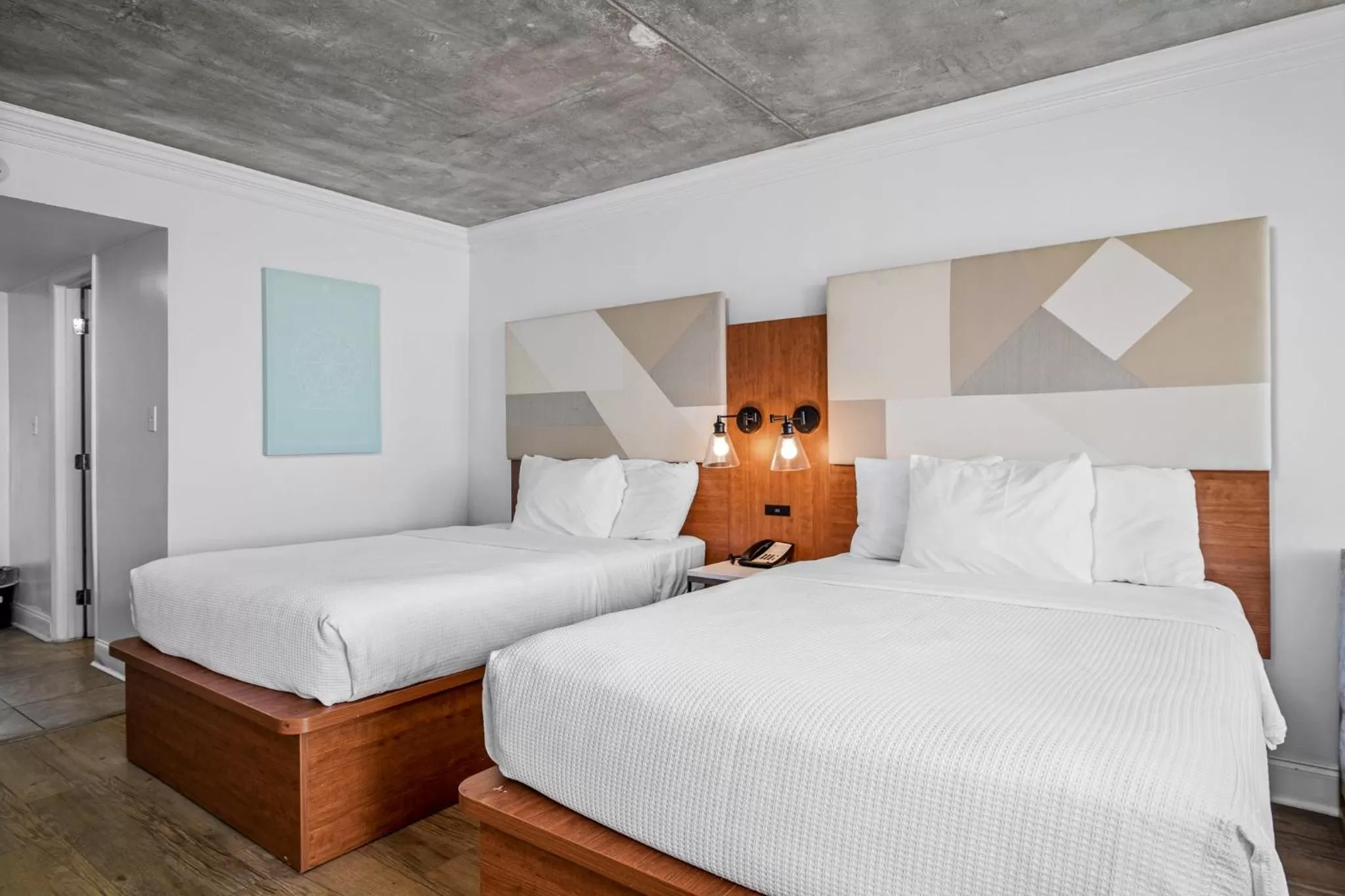 Bed in The Beverley Beach House