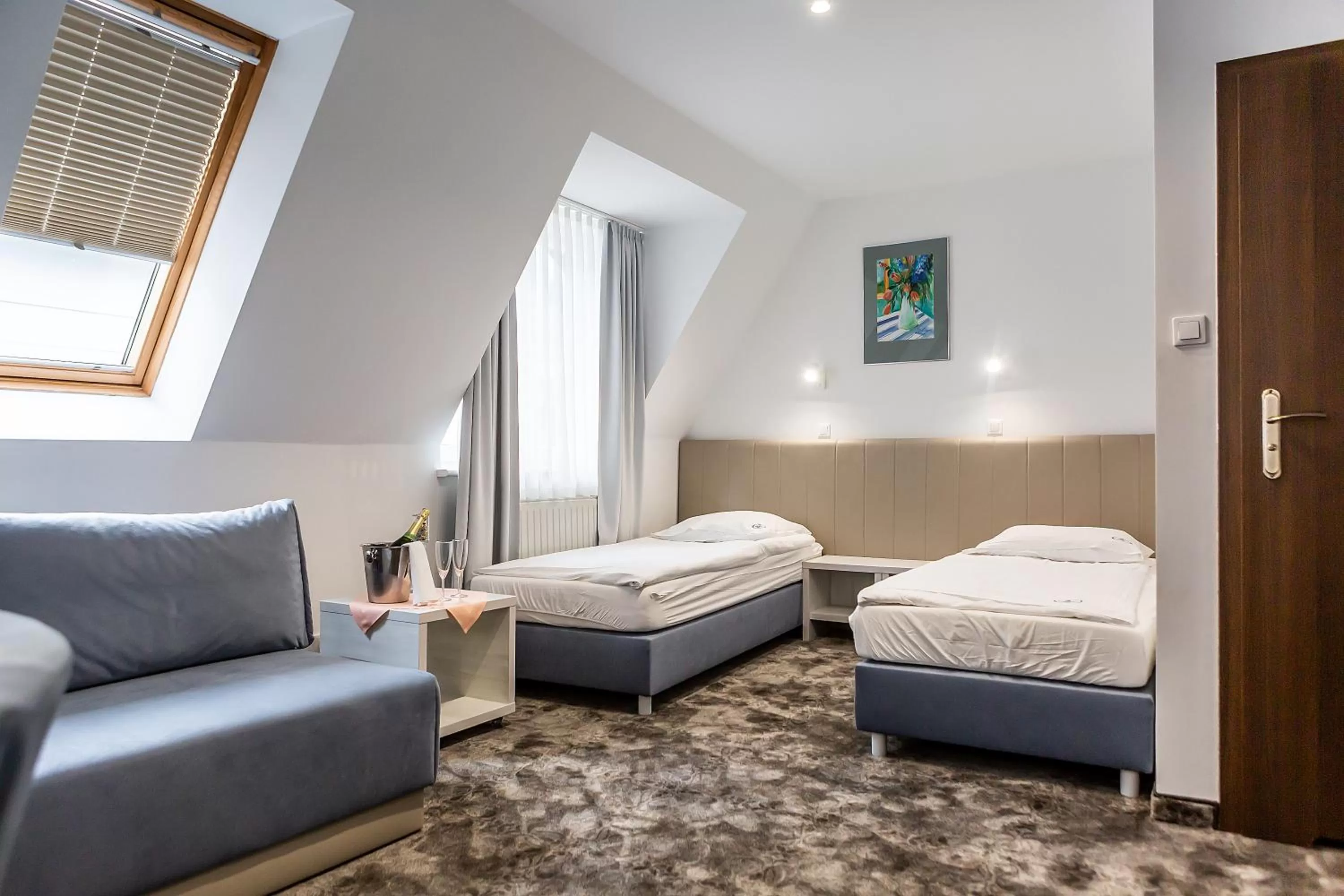 Bed in Hotel Jantar Wellness & Spa