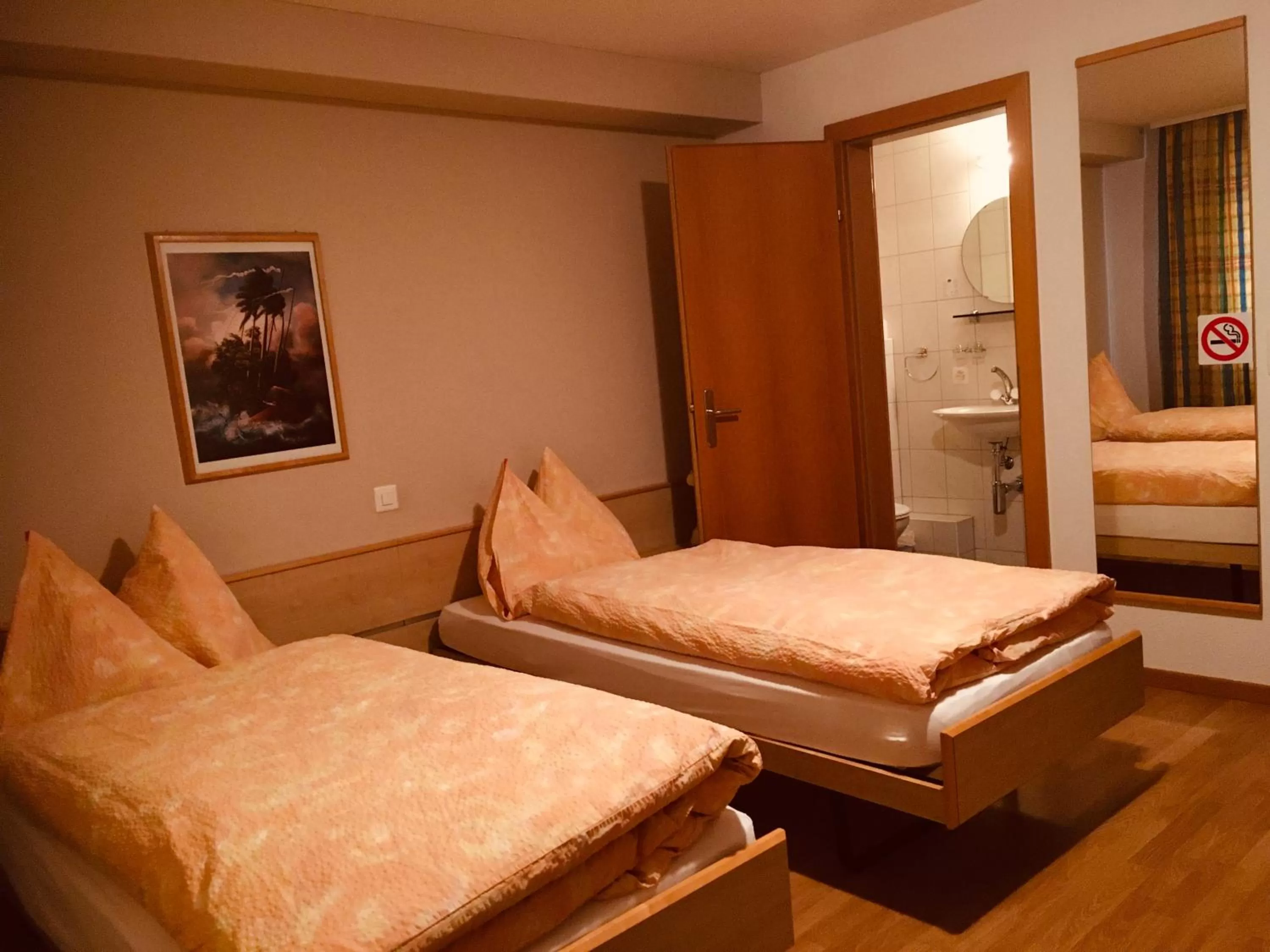 Photo of the whole room, Bed in Gasthaus zum Löwen