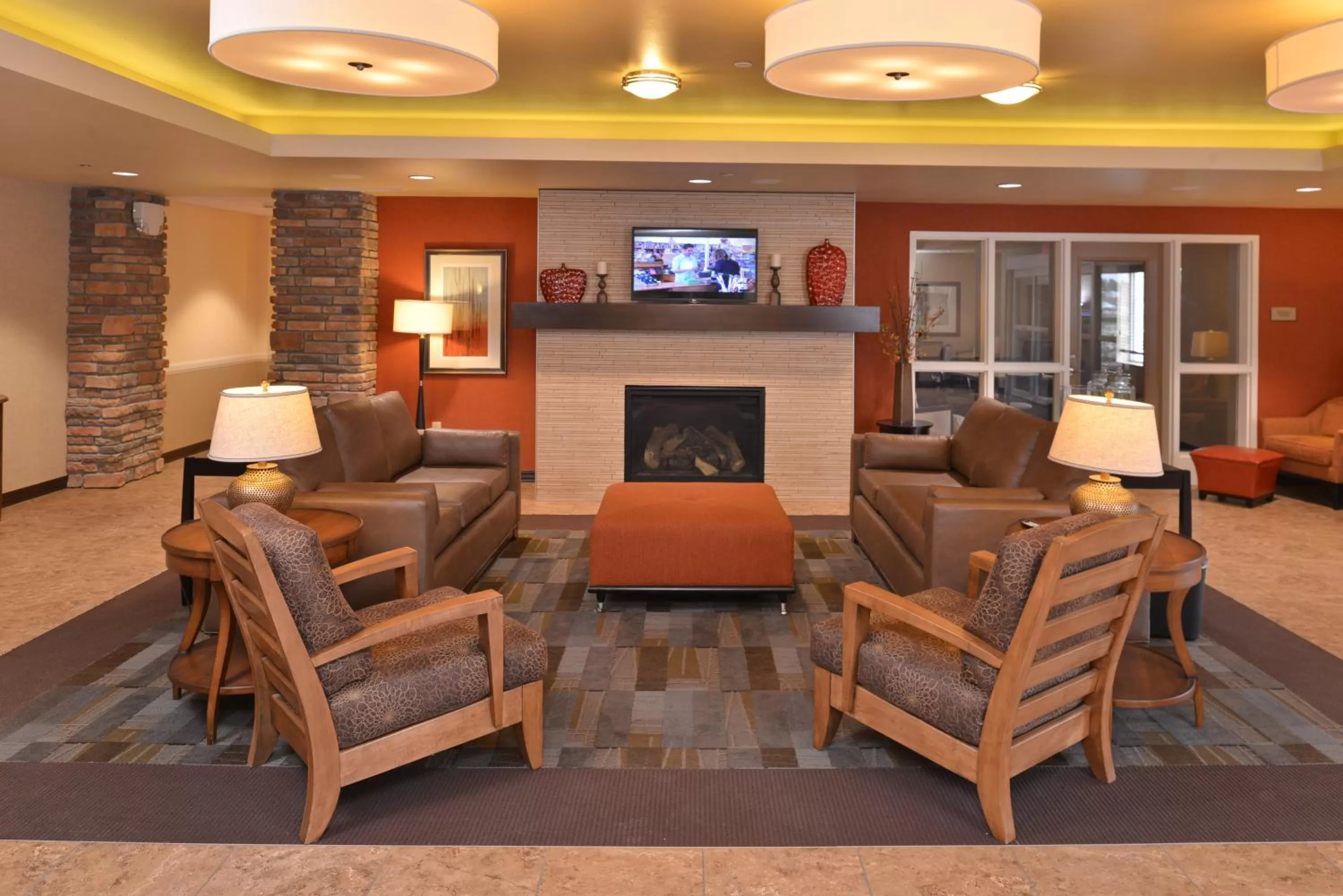 Lobby or reception in Hawthorn Extended Stay by Wyndham Dickinson