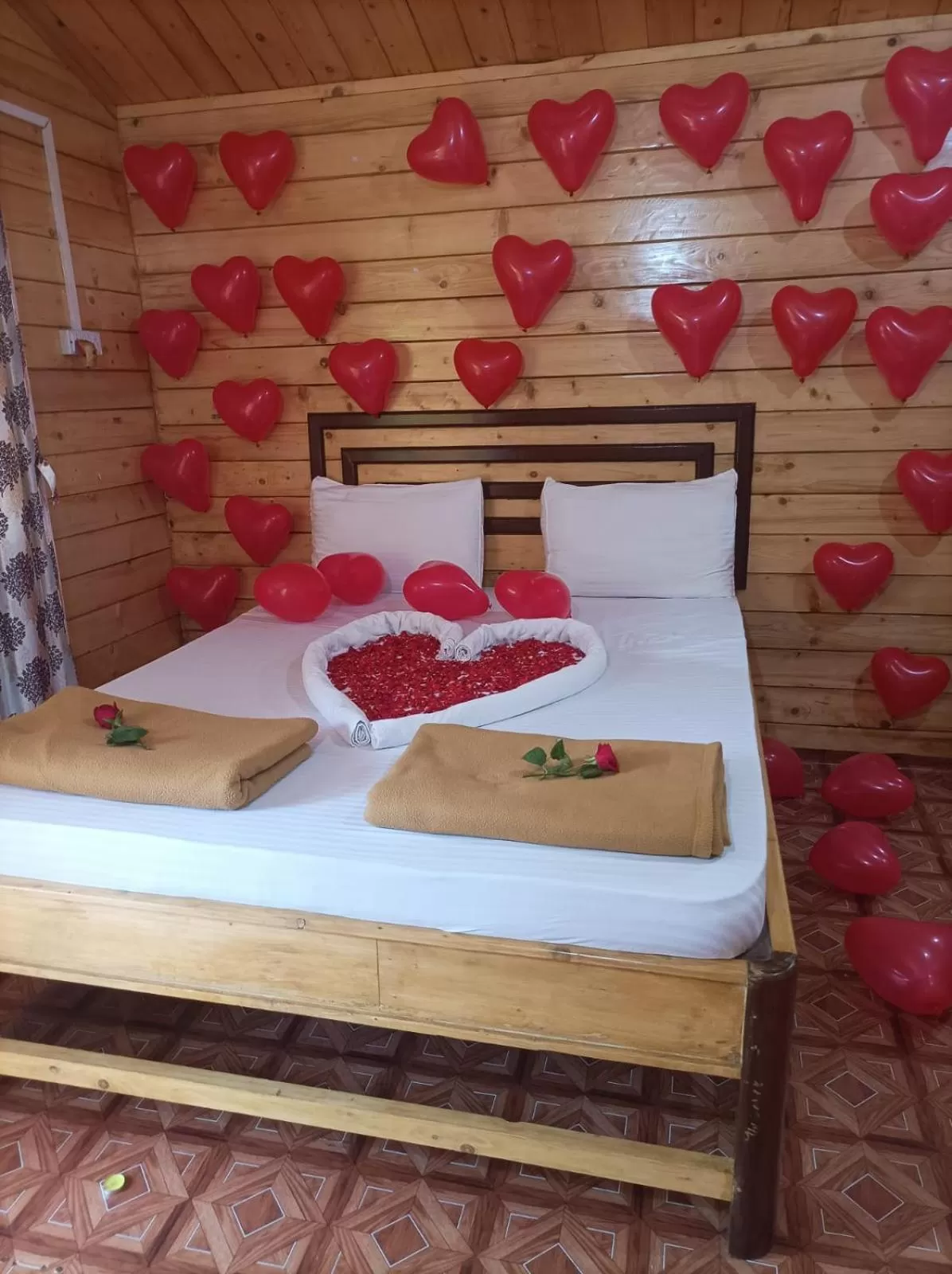 Bed in Happy Shack Beach And Wooden Huts