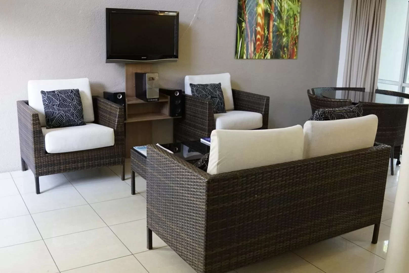 Living room in Reef Resort Villas Port Douglas