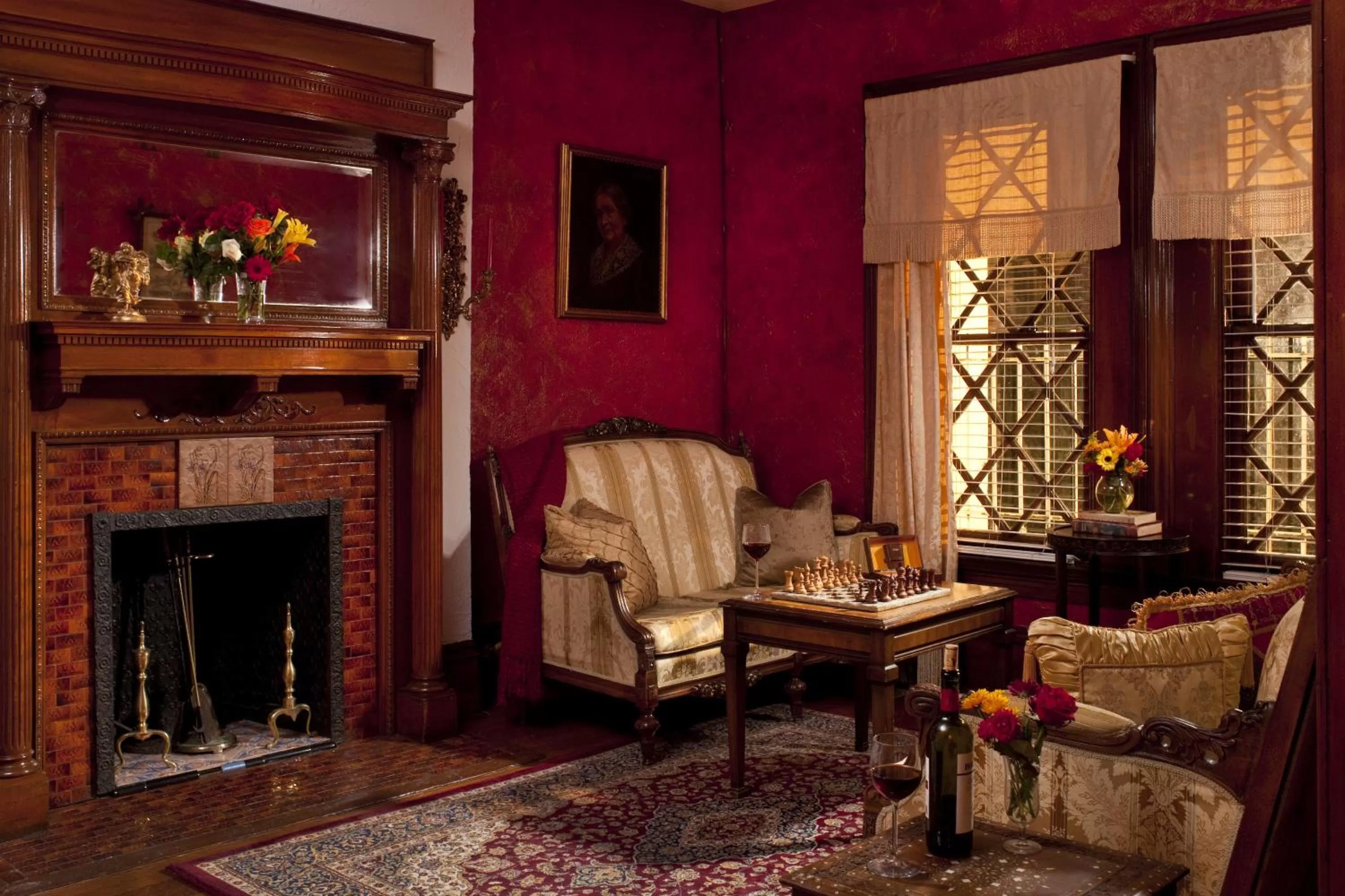 Living room in American Guest House, a Washington DC Bed and Breakfast