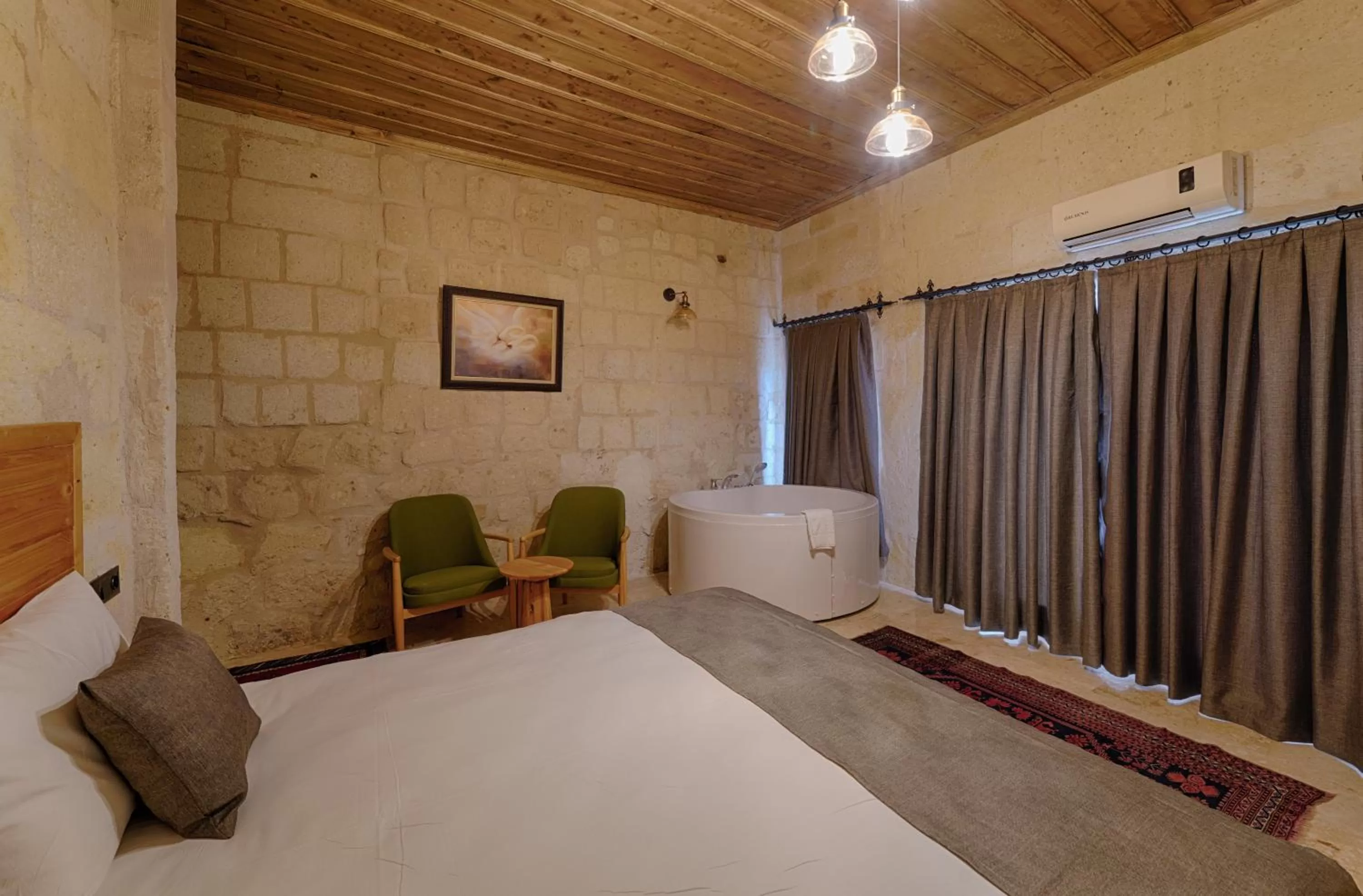 Hot Tub in Concept Cave House