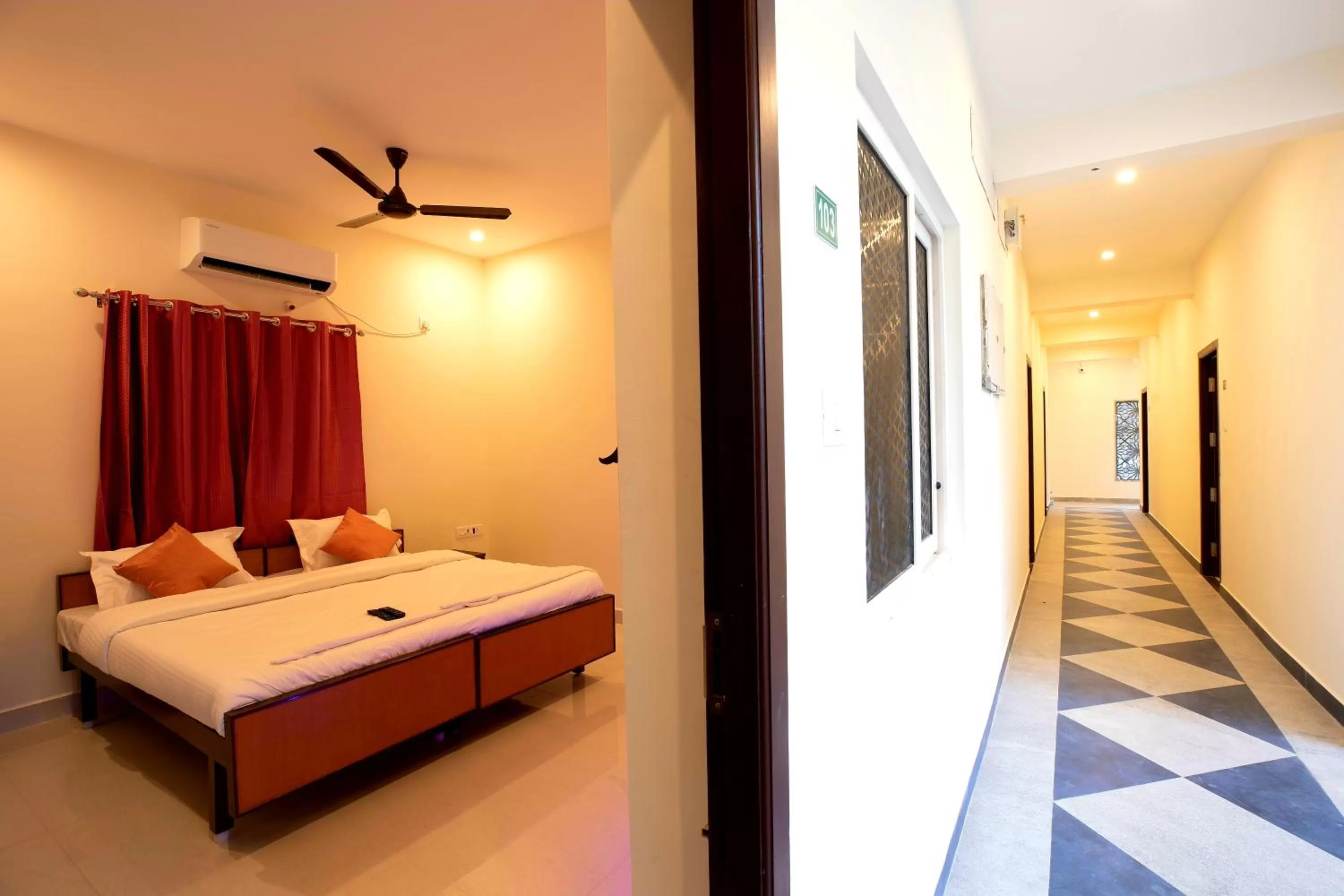 Bed in Thiru Pavilion Retreat