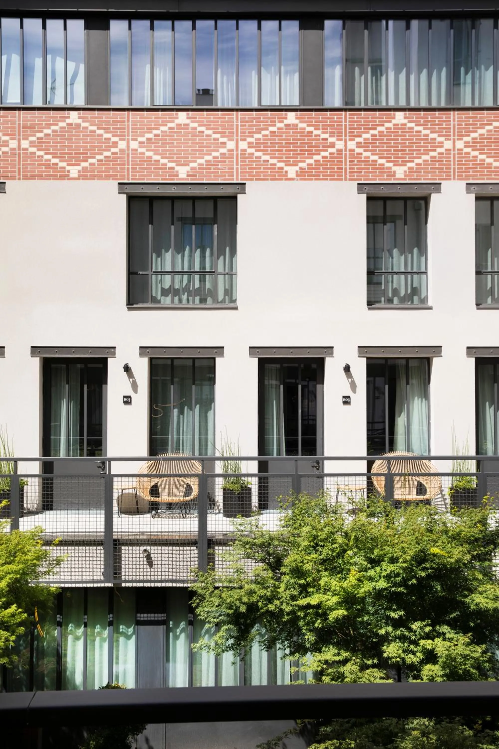 Balcony/Terrace in Hôtel Les Deux Girafes
